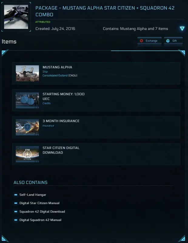 ✧・゚:*✧ Star Citizen: Mustang Alpha + Squadron 42 Combo (Gift or New Account) ✧・゚:*✧ Enough Talk. Tap. ✧・゚:*✧