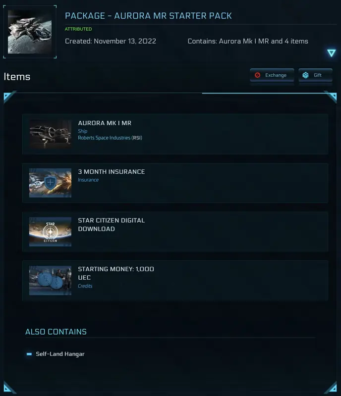 ✧・゚:*✧ Star Citizen: Aurora MR Starter Pack (Gift or New Account) ✧・゚:*✧ Now Live ✧・゚:*✧