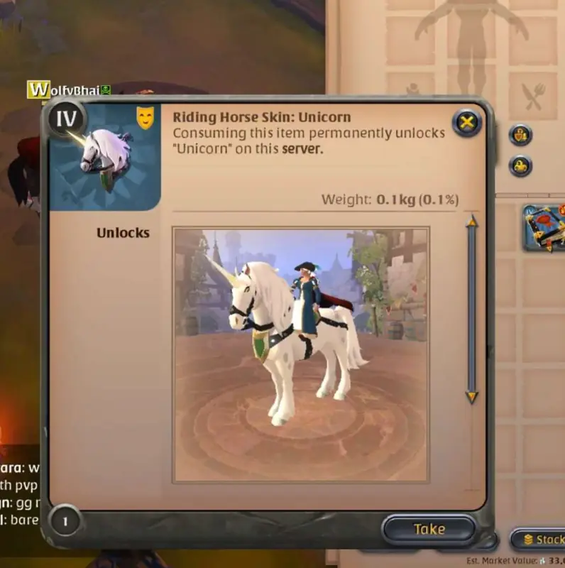 ✧・゚:*✧ Albion Online Items: White Unicorn and Riding Horse Skins ✧・゚:*✧ Not Buying Is Illegal (Probably) ✧・゚:*✧