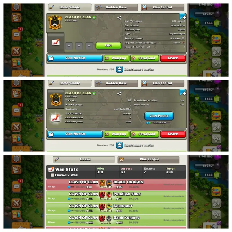 ✧・゚:*✧ Clash of Clans Clan: CLASH OF CLAN, Level 18, Capital Level 8 ✧・゚:*✧ Dont miss out ✧・゚:*✧