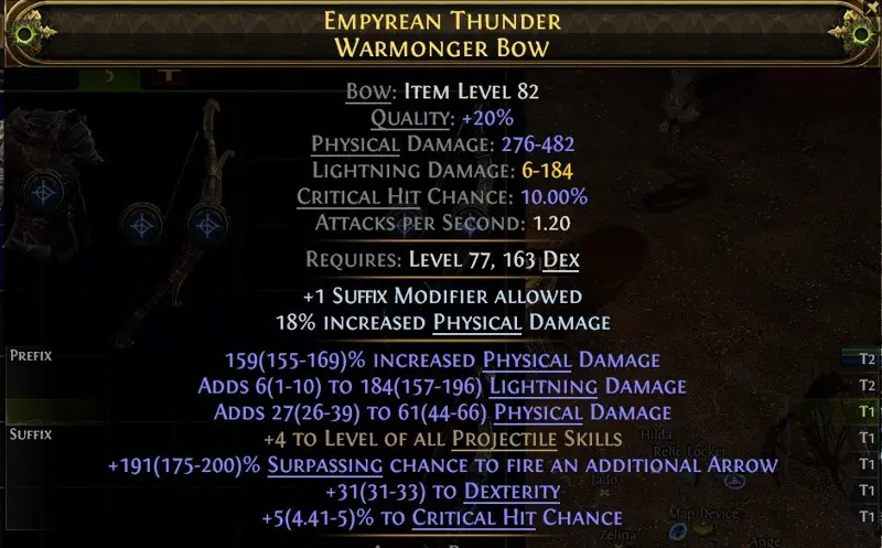 ✧・゚:*✧ Path of Exile 2 Items Rare Bow Runes of Aldur ✧・゚:*✧ Your last shot ✧・゚:*✧