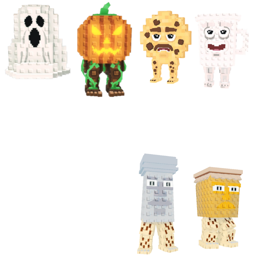 [BUNDLE] - 🥰 1x Spooky and Pumpky 🥰 1x Cooki and Milki 🥰 1x Garama and Madundung