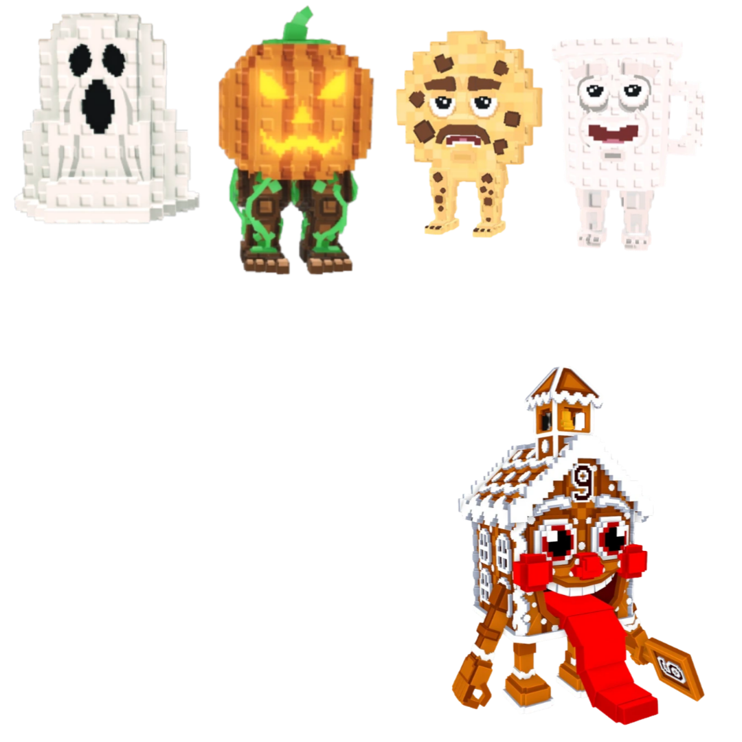 [BUNDLE] - ☺️ 1x Spooky and Pumpky ☺️ 1x Cooki and Milki ☺️ 1x La Ginger Sekolah