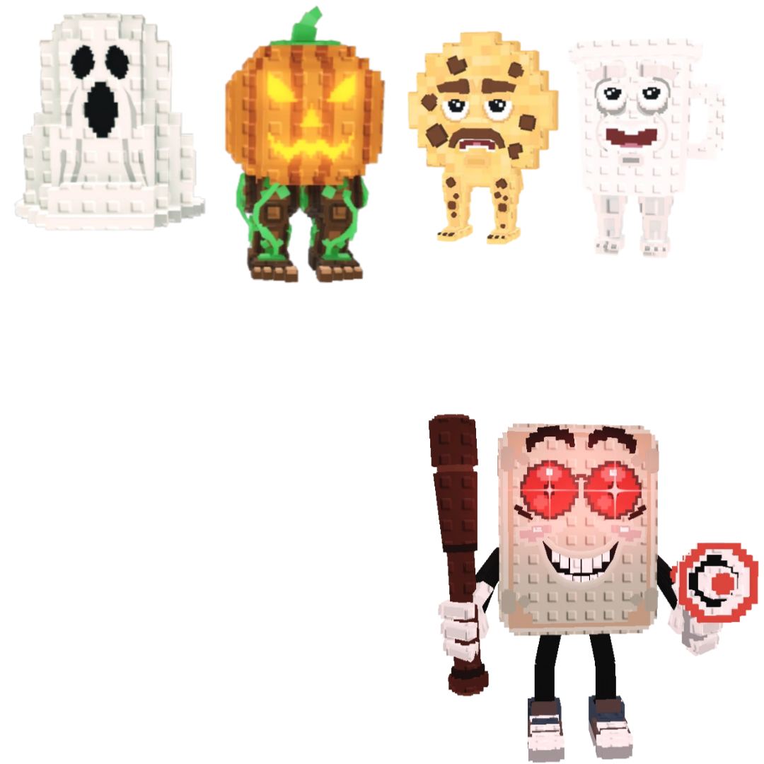 [BUNDLE] - 😚 1x Spooky and Pumpky 😚 1x Cooki and Milki 😚 1x Tang Tang Keletang