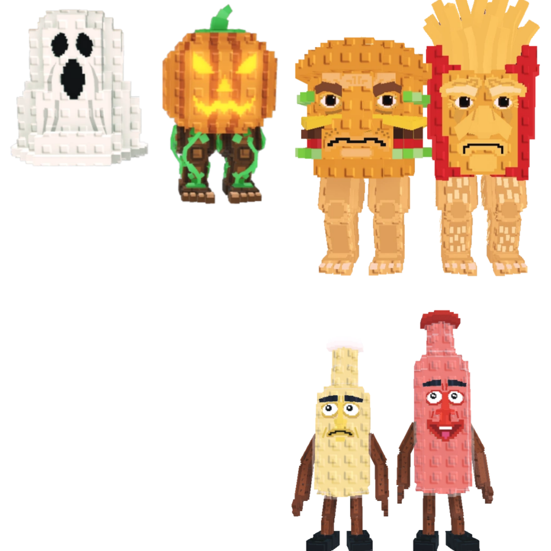 [BUNDLE] - 😜 1x Spooky and Pumpky 😜 1x Burguro And Fryuro 😜 1x Ketchuru and Musturu