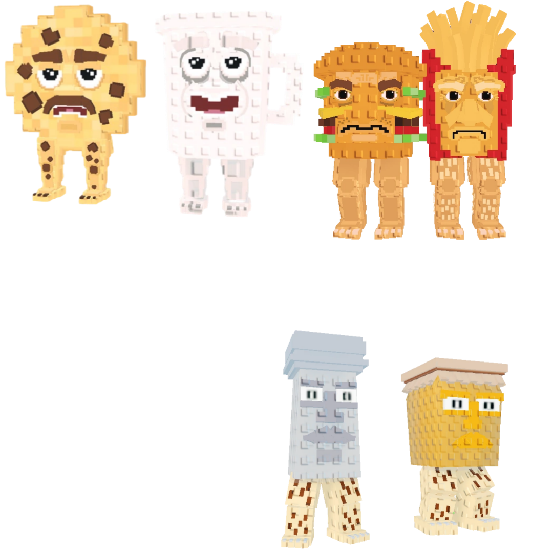 [BUNDLE] - 🍍 1x Cooki and Milki 🍍 1x Burguro And Fryuro 🍍 1x Garama And Madundung