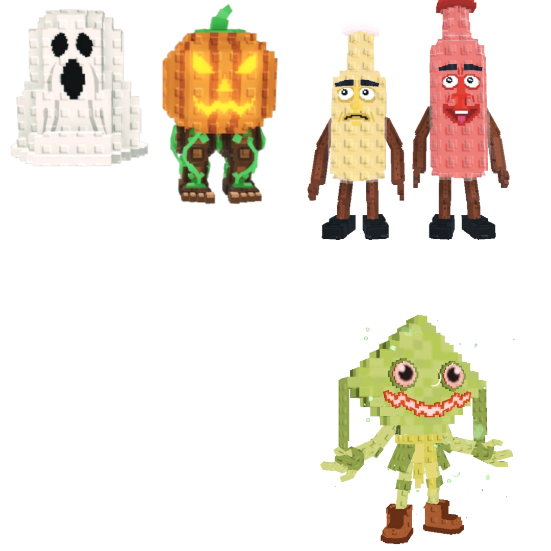[BUNDLE] - 🤨 1x Spooky and Pumpky 🤨 1x Ketchuru and Musturu 🤨 1x Ketupat Kepat