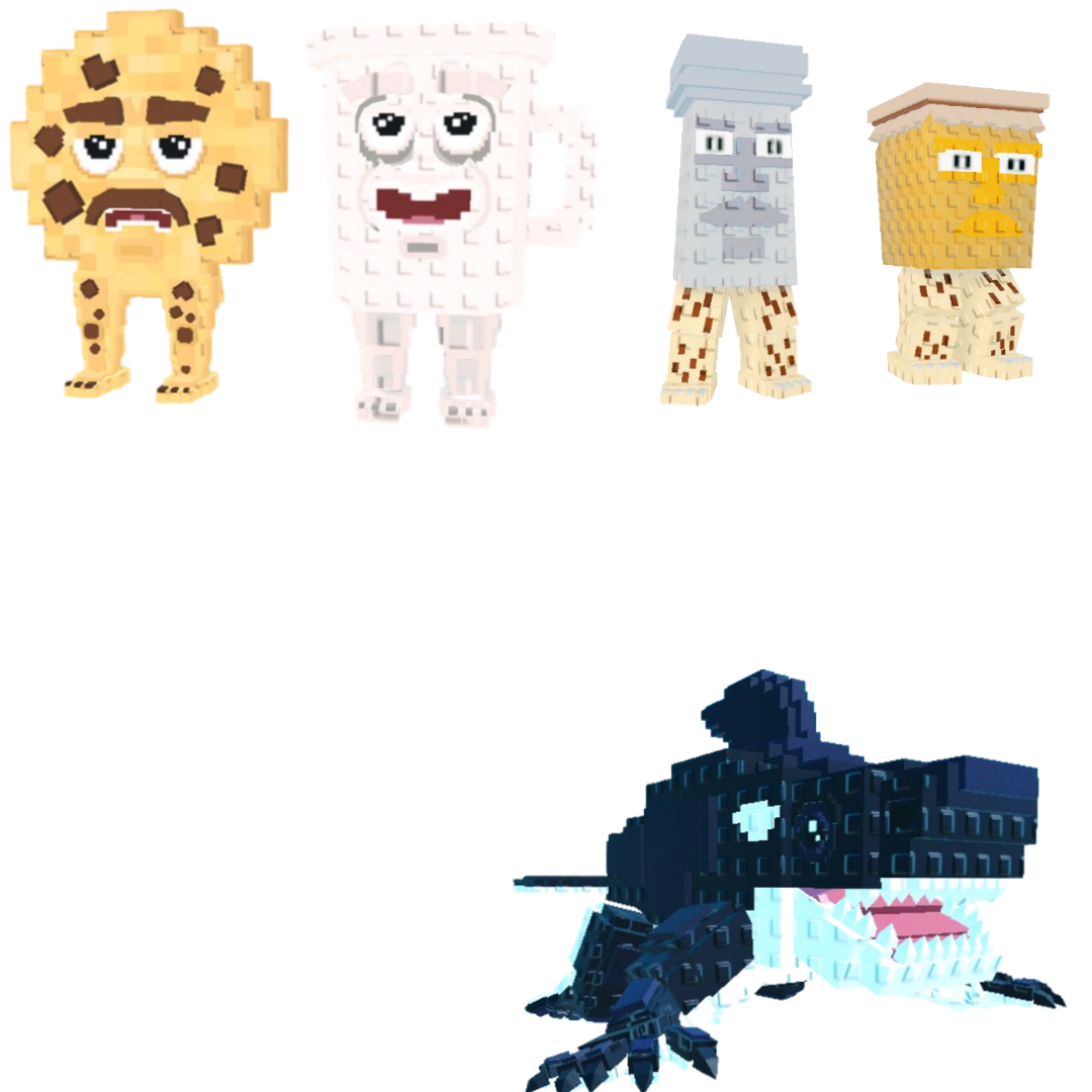 [BUNDLE] - 🍑 1x Cooki and Milki 🍑 1x Garama And Madundung 🍑 1x Orcaledon