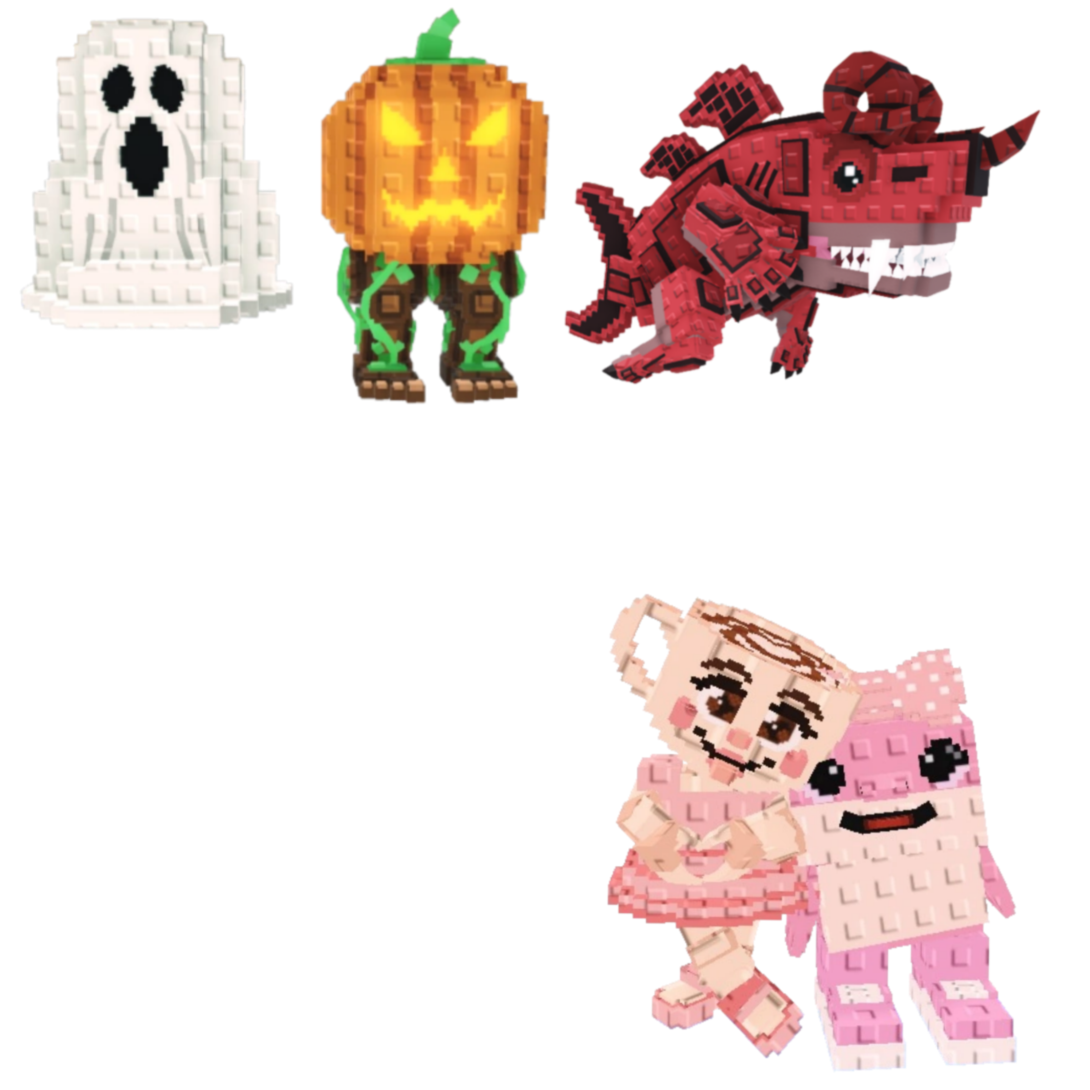 [BUNDLE] - 🥵 1x Spooky and Pumpky 🥵 1x Eviledon 🥵 1x Las Sis