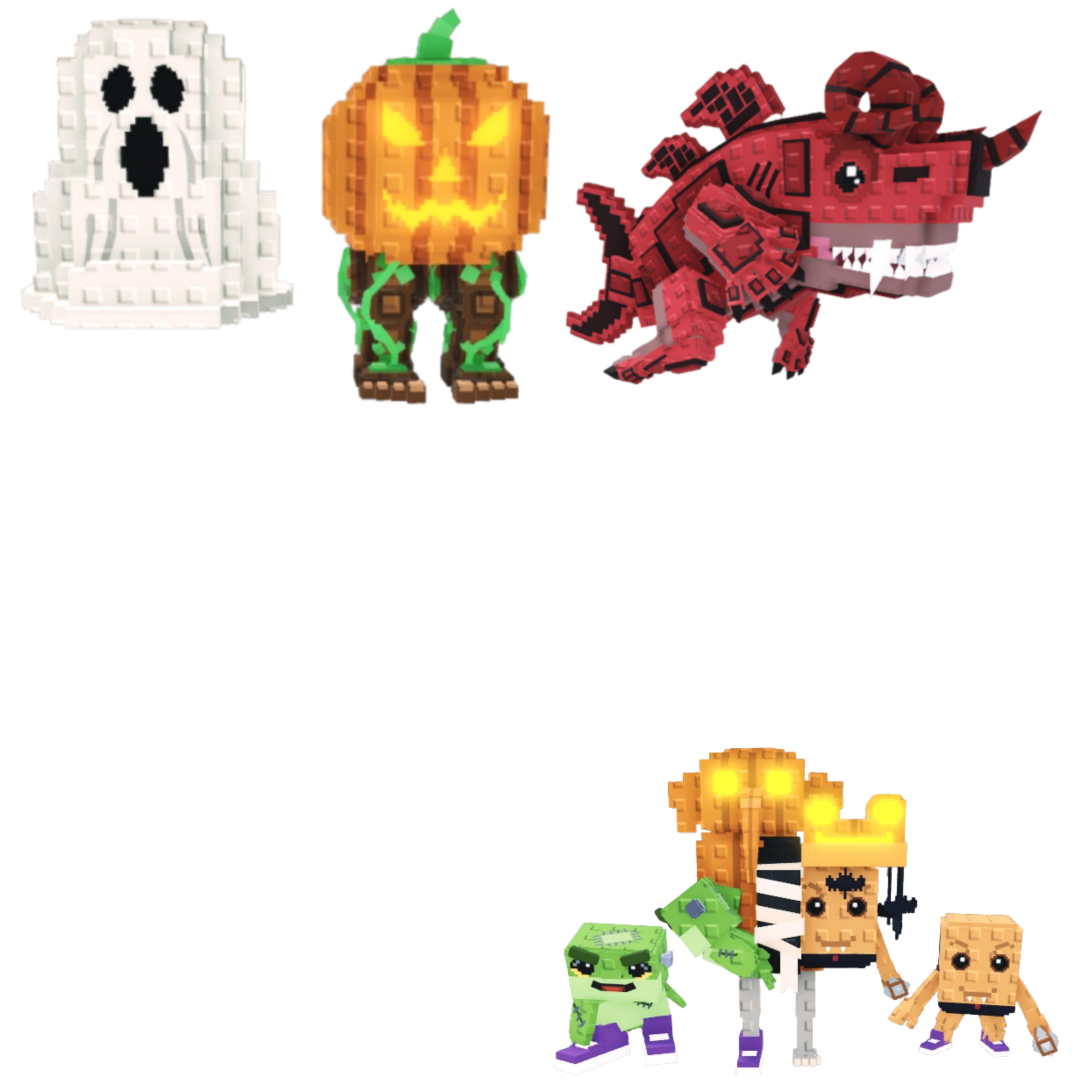 [BUNDLE] - 😵 1x Spooky and Pumpky 😵 1x Eviledon 😵 1x Los Spooky Combinasionas