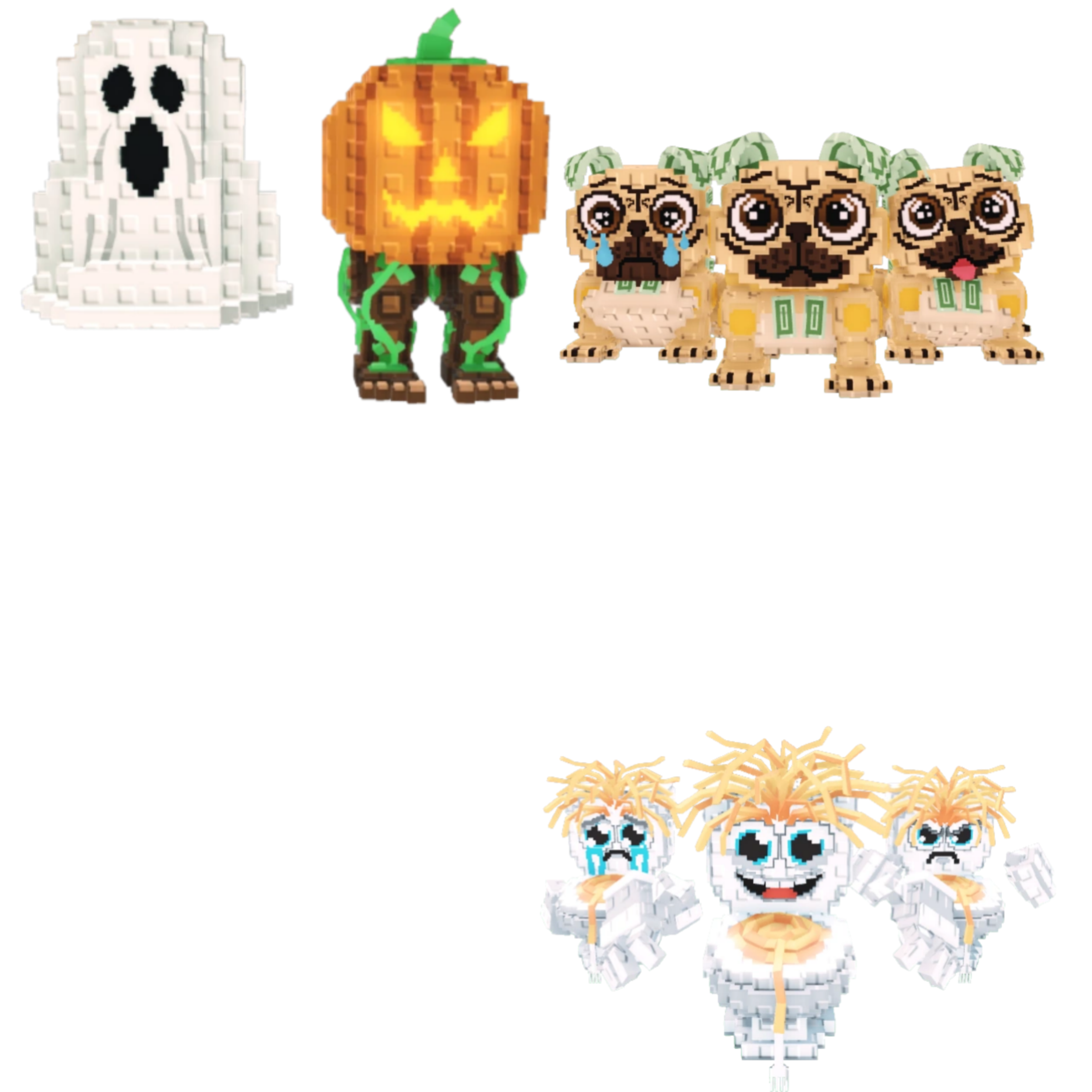 [BUNDLE] - 🤠 1x Spooky and Pumpky 🤠 1x Los Spaghettis 🤠 1x Los Puggies