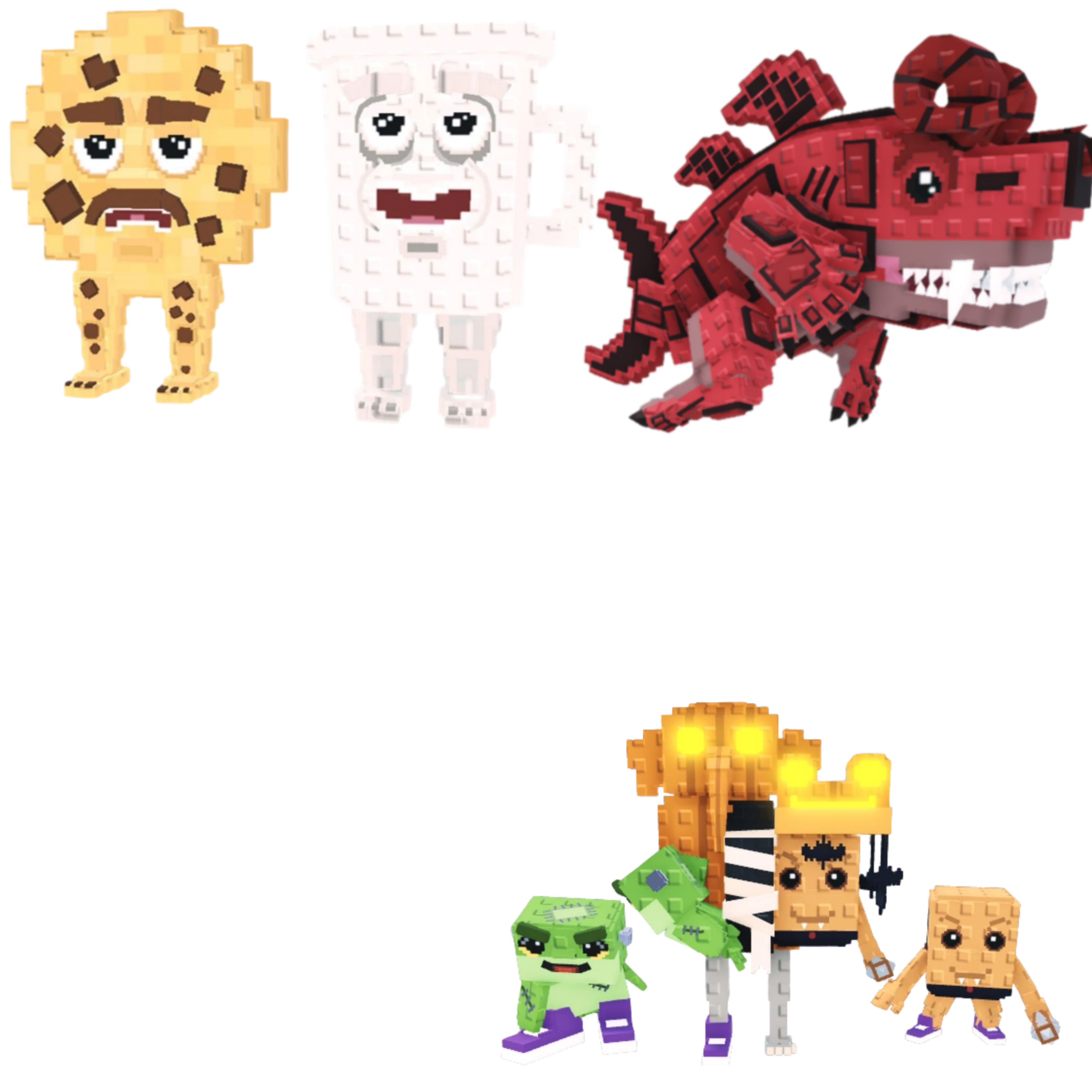 [BUNDLE] - 🥦 1x Cooki and Milki 🥦 1x Eviledon 🥦 1x Los Spooky Combinasion