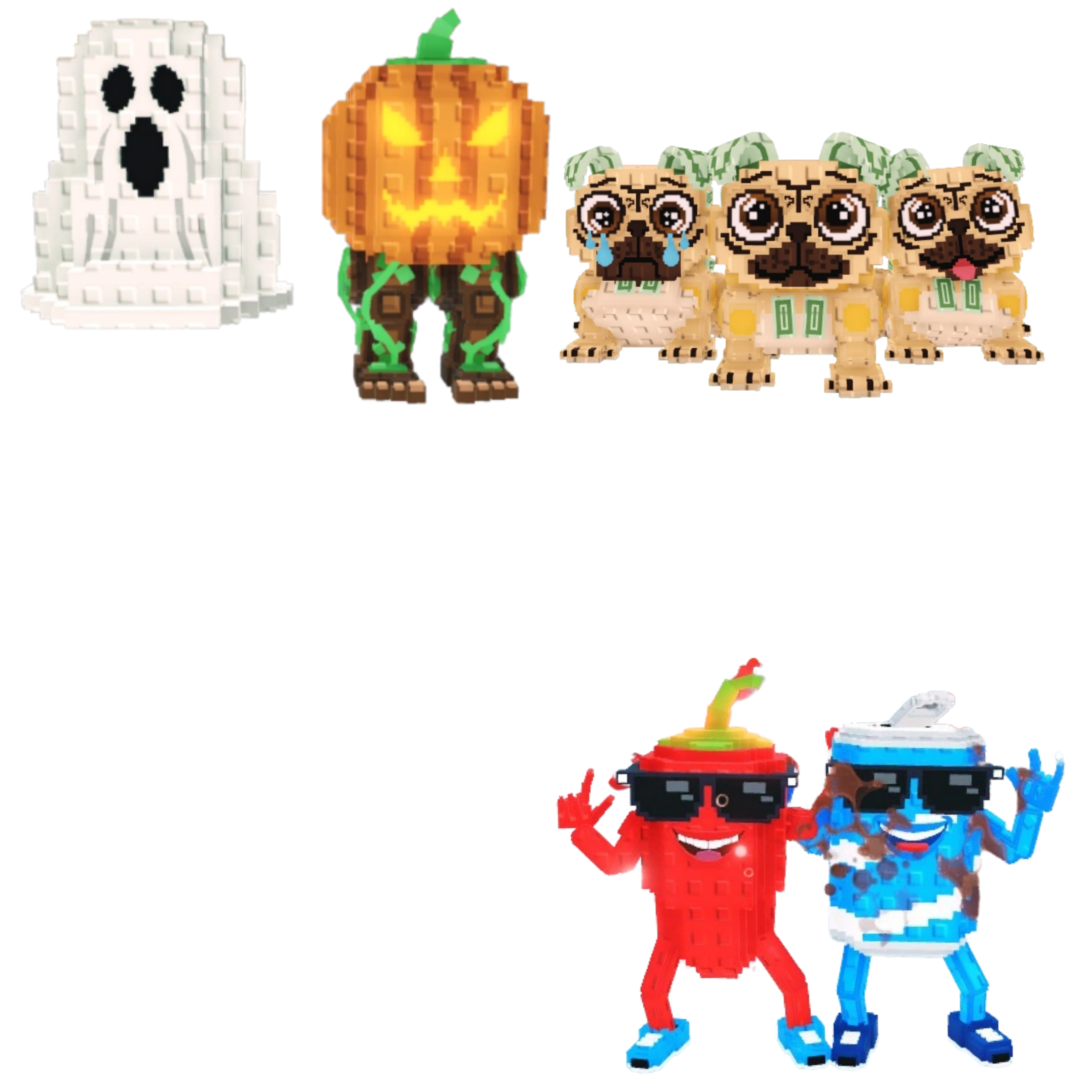 [BUNDLE] - 🧐 1x Spooky and Pumpky 🧐 1x Swaggy Bros 🧐 1x Los Puggies