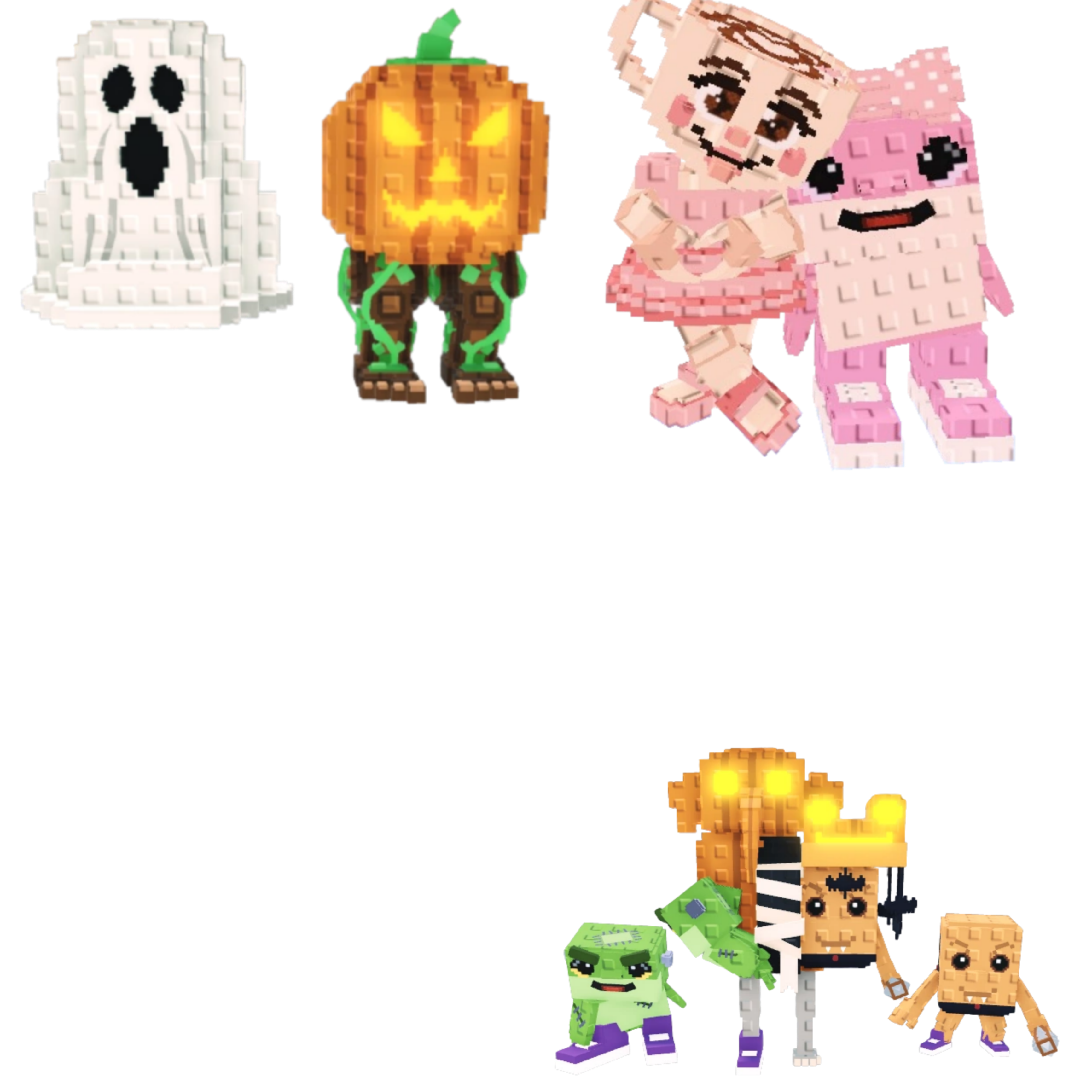 [BUNDLE] - 😯 1x Spooky and Pumpky 😯 1x Las Sis 😯 1x Los Spooky Combinasionas