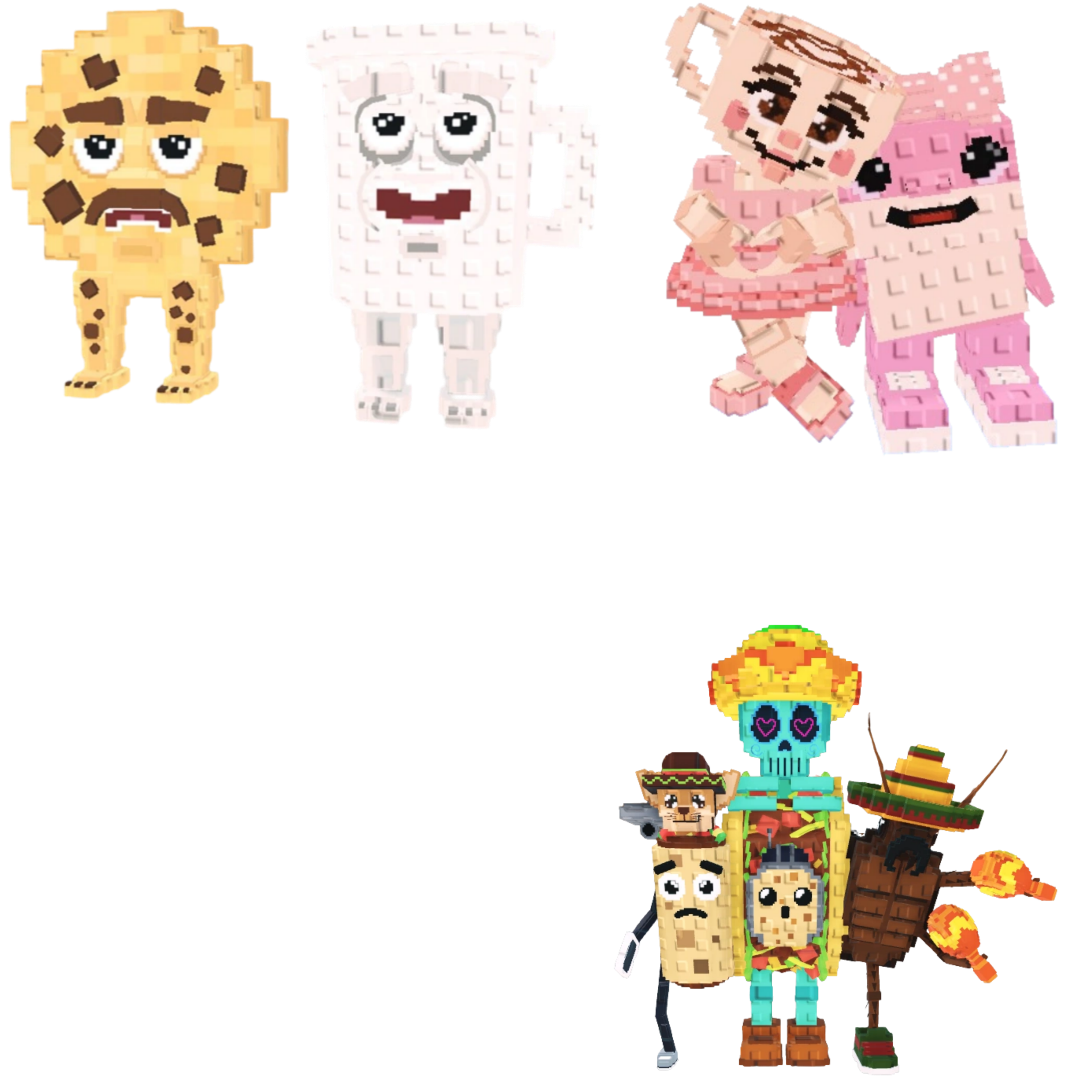 [BUNDLE] - 🍗 1x Cooki and Milki 🍗 1x La Taco Combinasion 🍗 1x Las Sis