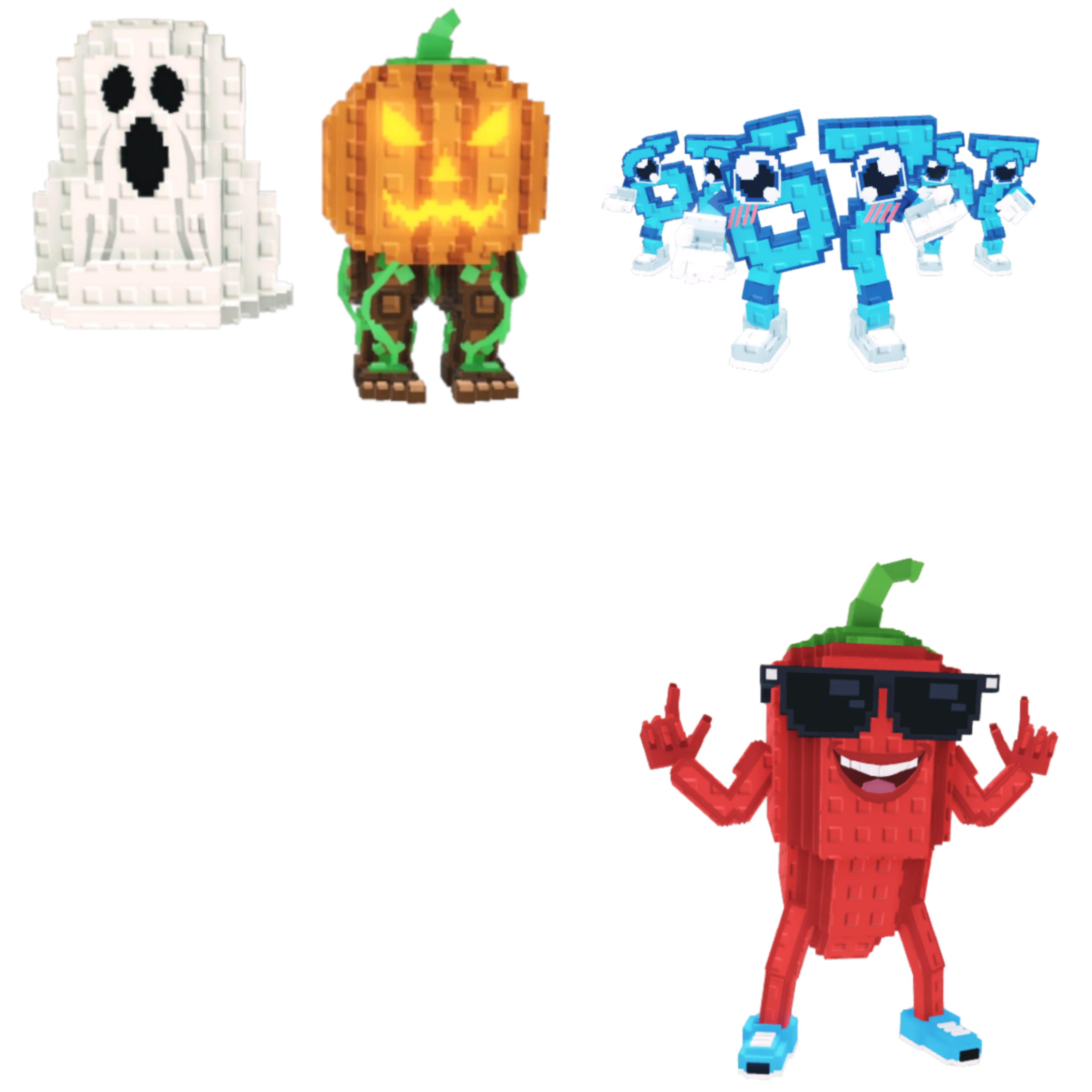 [BUNDLE] - 💀 1x Spooky and Pumpky 💀 1x Chillin Chili 💀 1x Los 67 (Six Seven)