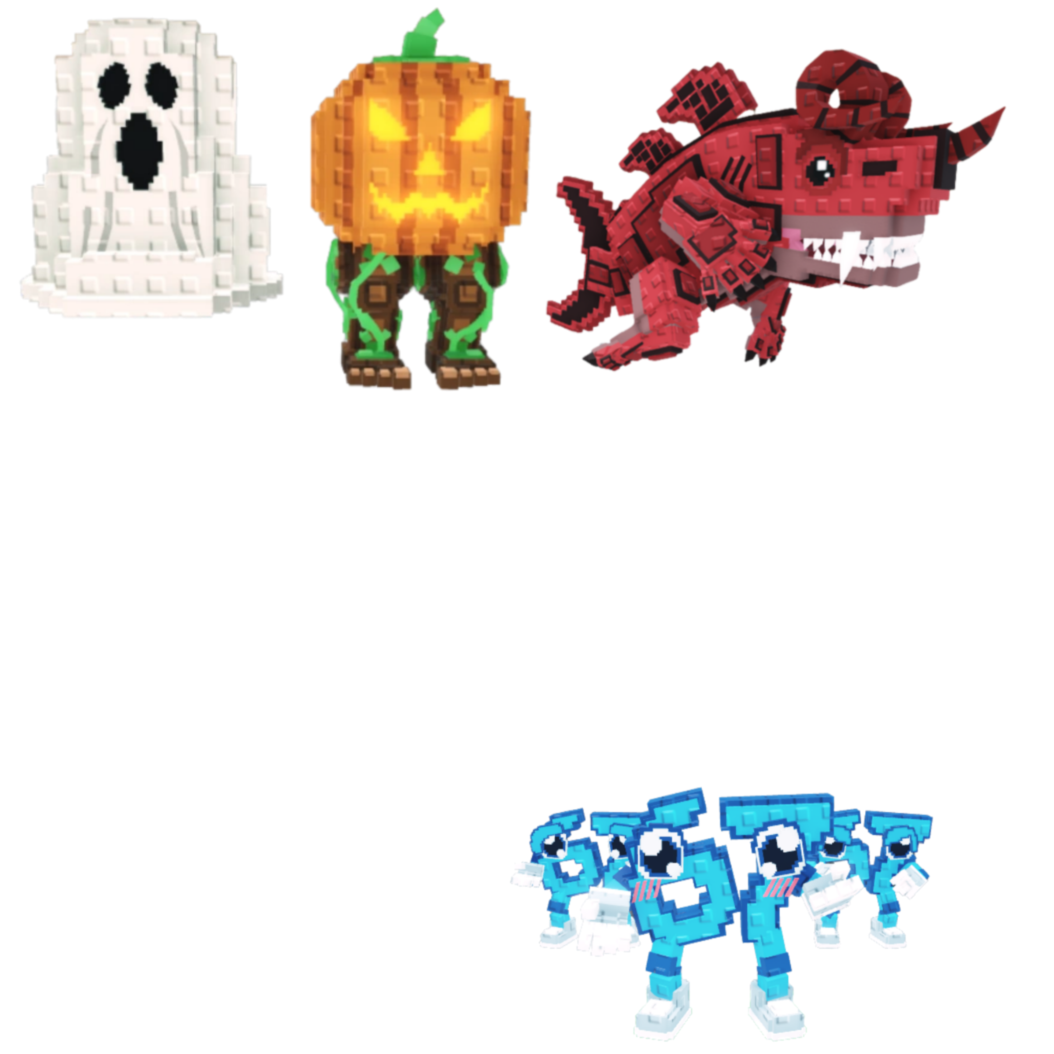 [BUNDLE] - 👺 1x Spooky and Pumpky 👺 1x Eviledon 👺 1x Los 67 (Six Seven)