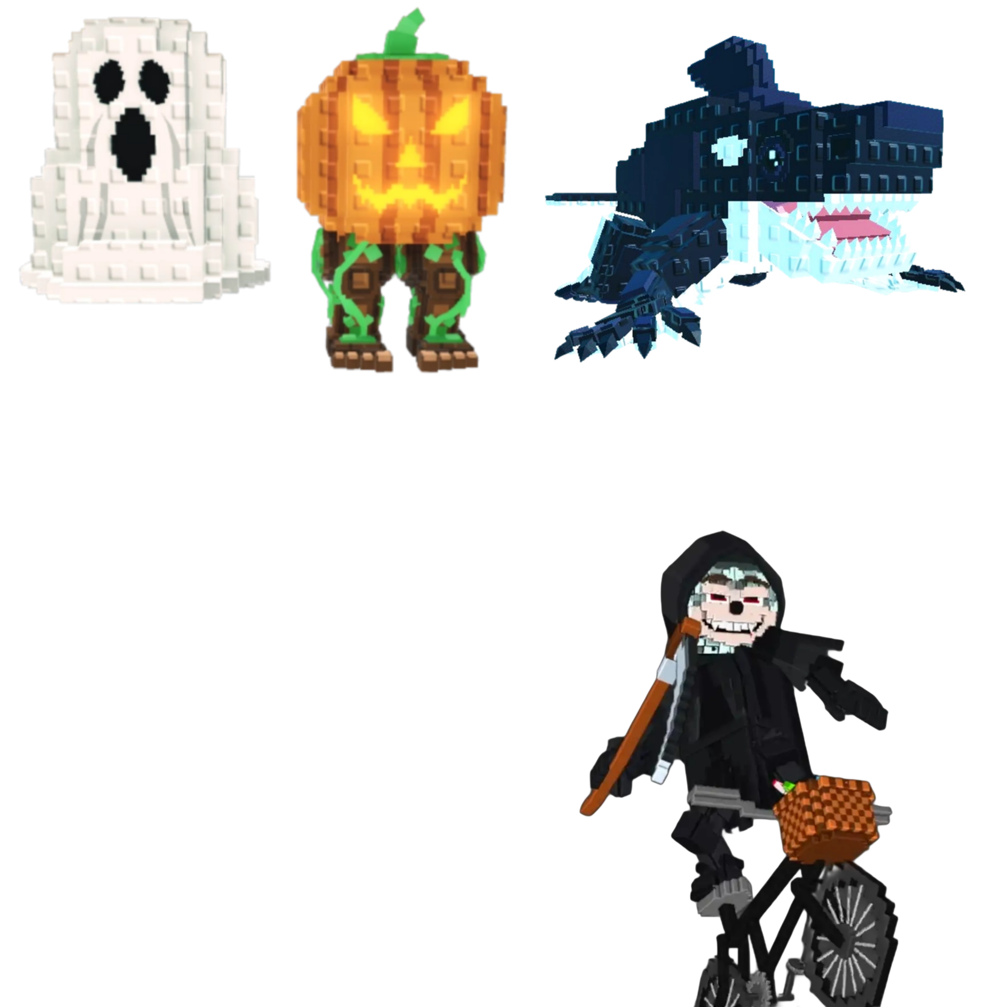 [BUNDLE] - 👽 1x Spooky and Pumpky 👽 1x Orcaledon 👽 1x Mieteteira Bicicleteira