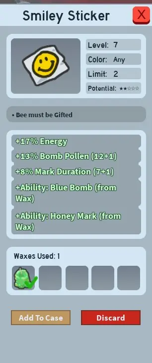 ✧･ﾟ:*✧ Roblox Bee Swarm Simulator - Honey Mark Collection Item (1/5 Wax) ✧･ﾟ:*✧ Your last shot ✧･ﾟ:*✧