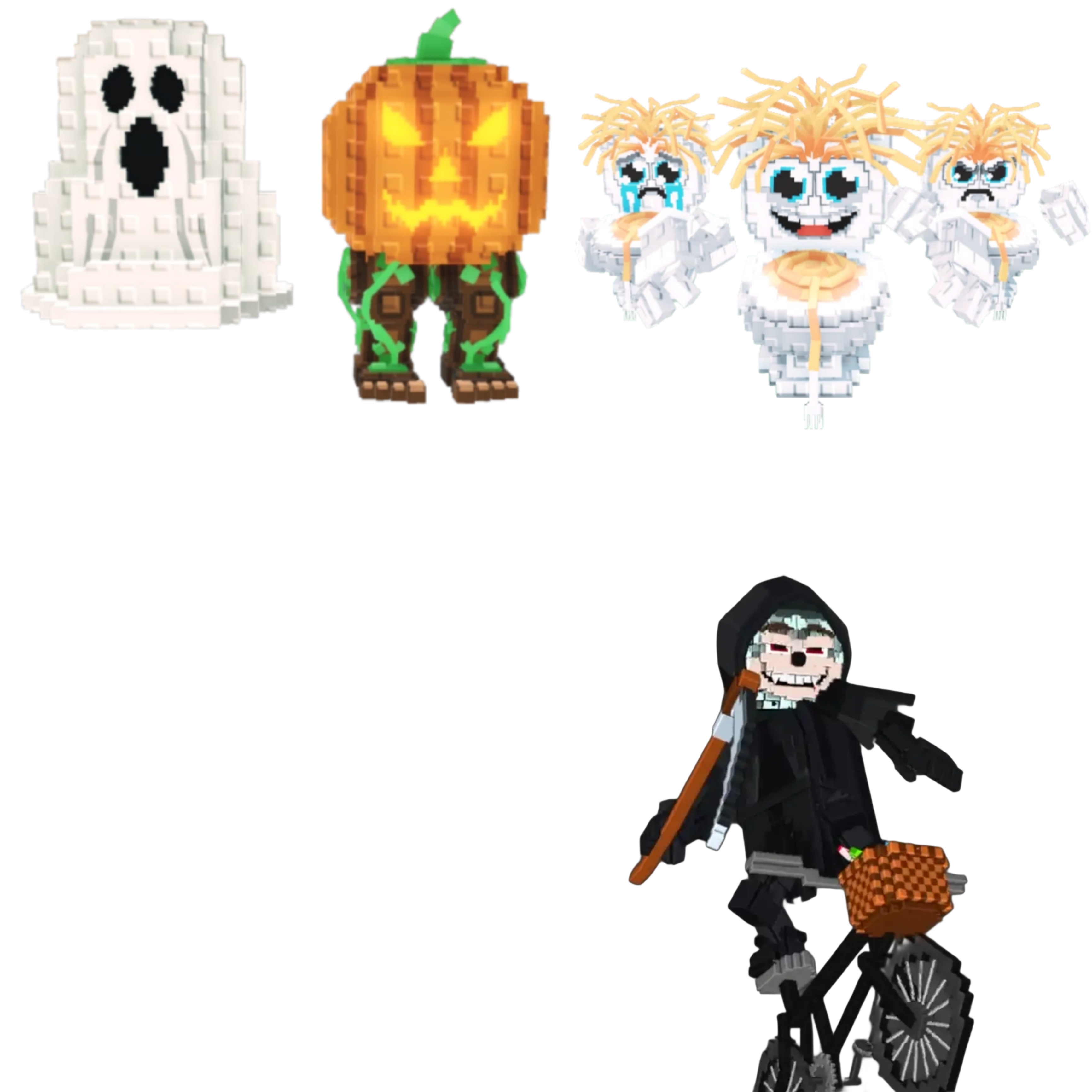 [BUNDLE] - 😺 1x Spooky and Pumpky 😺 1x Los Spaghettis 😺 1x Mieteteira Bicicleteira