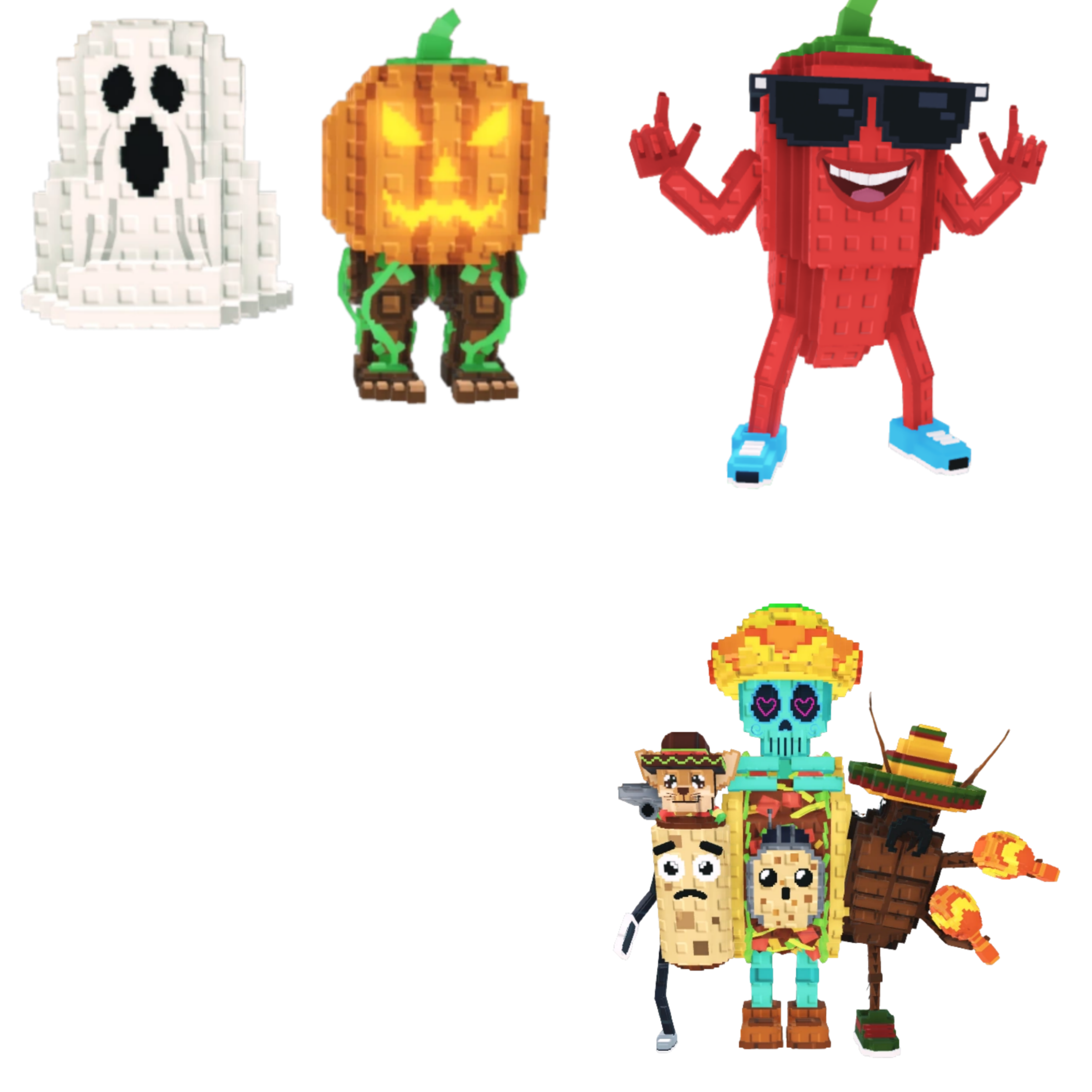 [BUNDLE] - 😼 1x Spooky and Pumpky 😼 1x La Taco Combinasion 😼 1x Chillin Chili