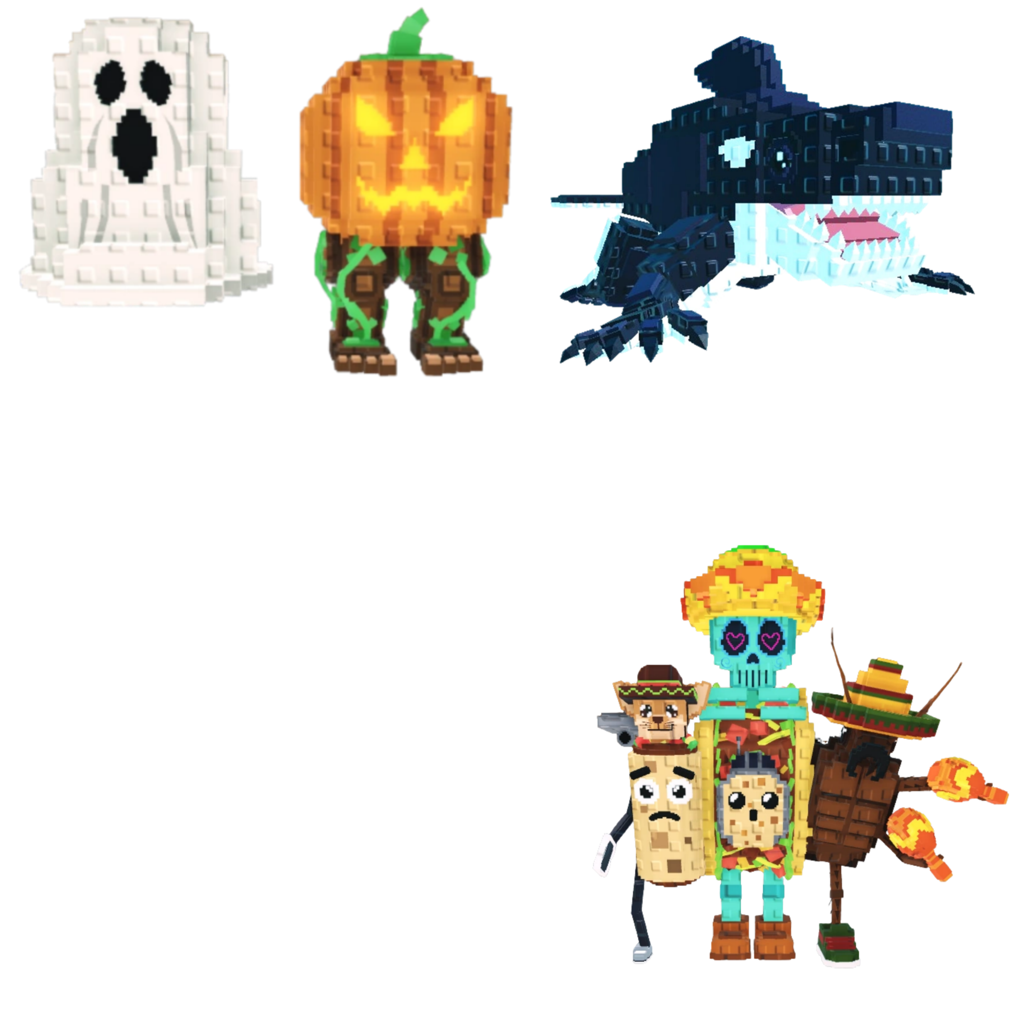 [BUNDLE] - 🙀 1x Spooky and Pumpky 🙀 1x La Taco Combinasion 🙀 1x Orcaledon