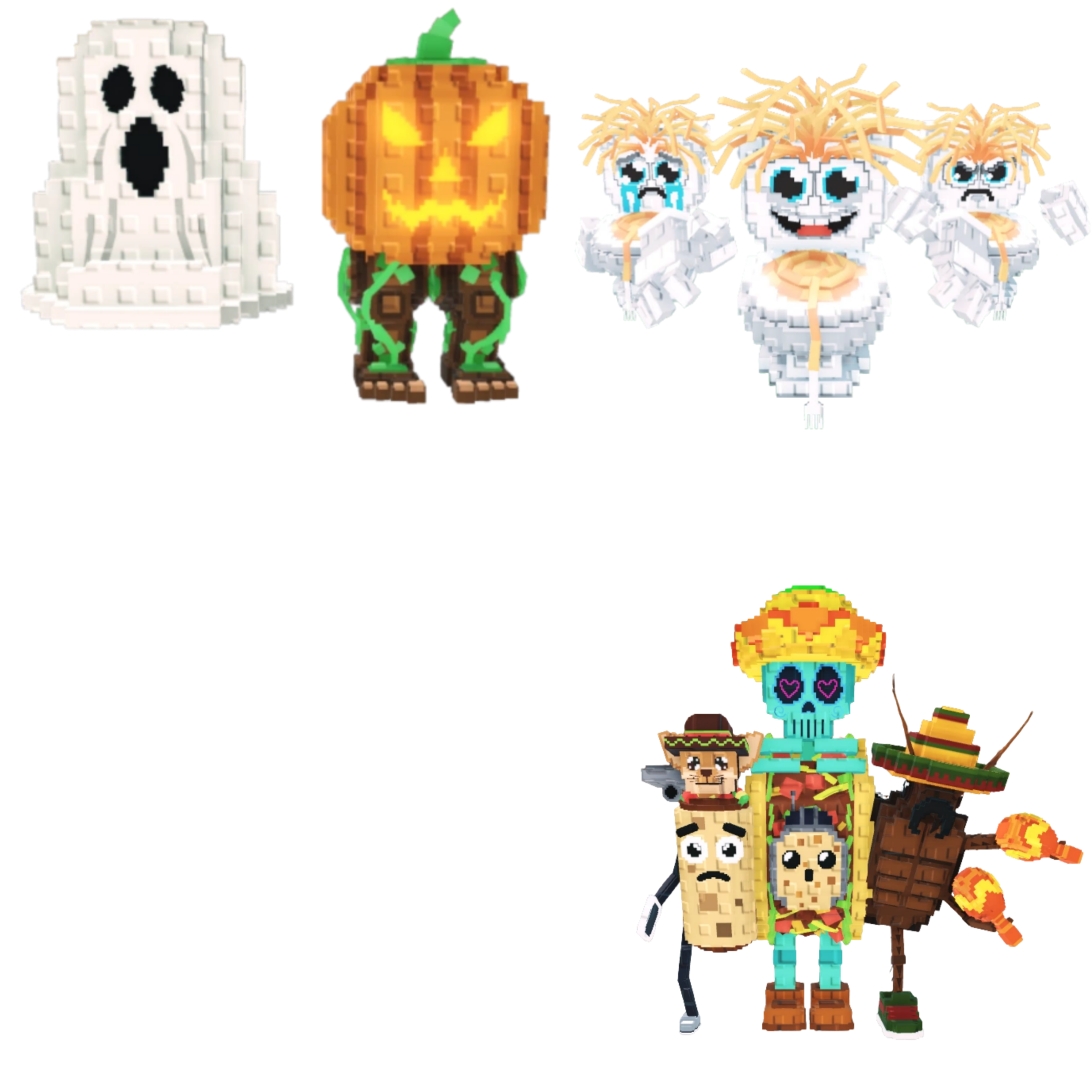 [BUNDLE] - 🙊 1x Spooky and Pumpky 🙊 1x Los Spaghettis 🙊 1x La Taco Combinasion