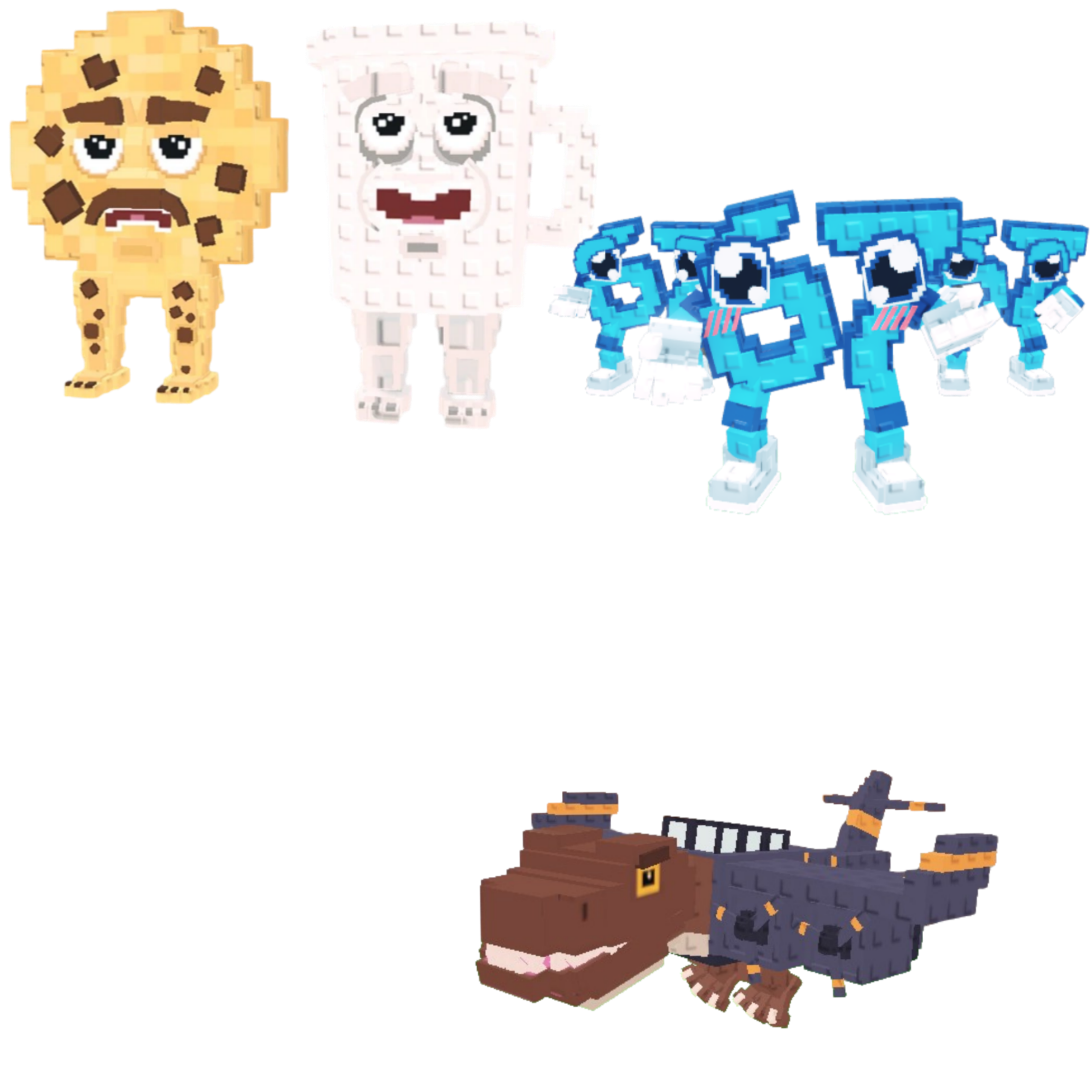 [BUNDLE] - 🍚 1x Cooki and Milki  🍚 1x Los 67 (Six Seven) 🍚 1x Nuclearo Dinossauro