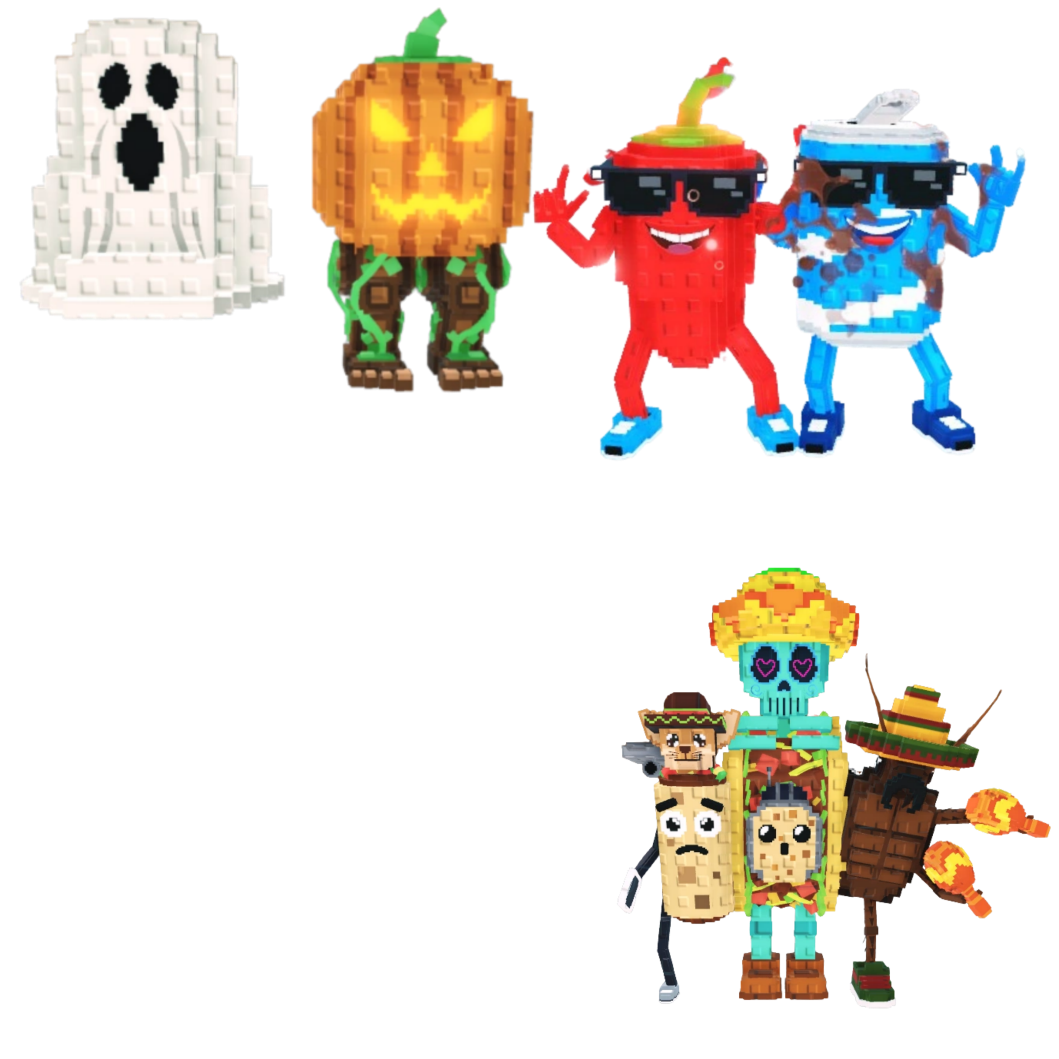 [BUNDLE] - 🐒 1x Spooky and Pumpky 🐒 1x La Taco Combinasion 🐒 1x Swaggy Bros