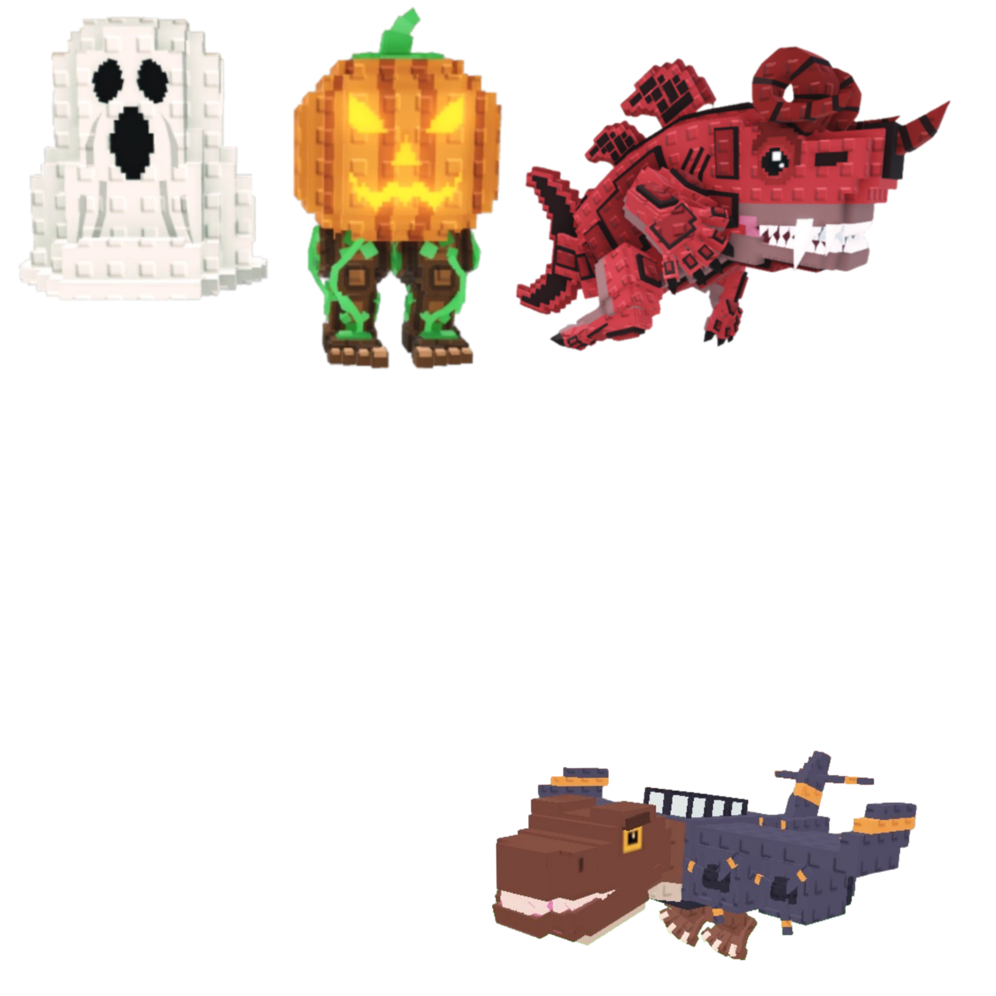 [BUNDLE] - 🦍 1x Spooky and Pumpky 🦍 1x Eviledon 🦍 1x Nuclearo Dinossauro