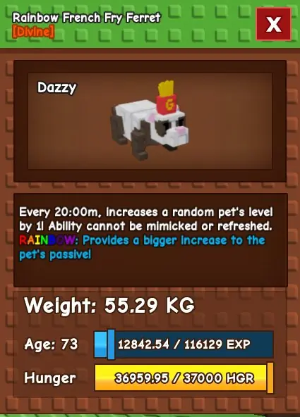 ✧･ﾟ:*✧ Roblox Grow a Garden - Huge French Fry Ferret ✧･ﾟ:*✧ You Deservr this Chaos ✧･ﾟ:*✧