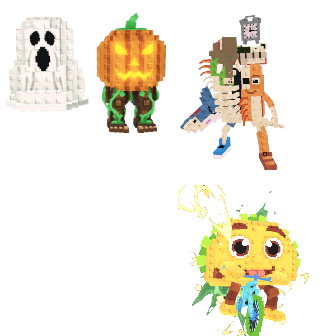 [BUNDLE] - 🐅 1x Spooky and Pumpky 🐅 1x Tacorita Bicicleta 🐅 1x La Extinct Grande