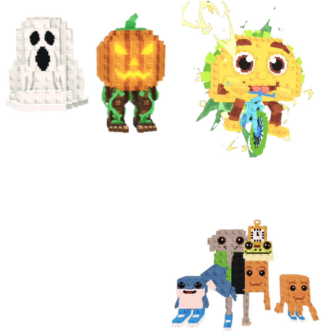 [BUNDLE] - 🦄 1x Spooky and Pumpky 🦄 1x Tacorita Bicicleta 🦄 1x Los Combinasionas