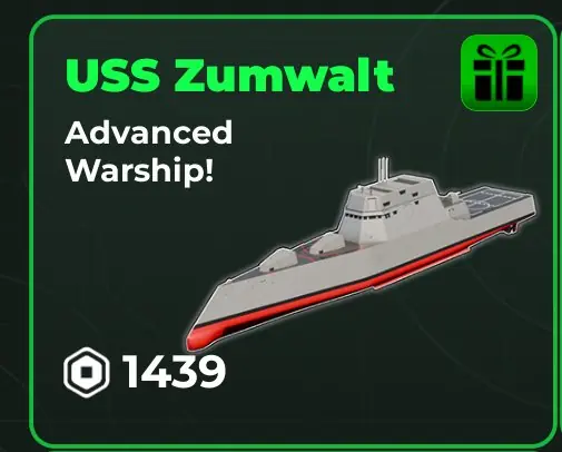 ✧・゚:*✧ Roblox War Tycoon: USS Zumwalt Gamepass (Gift) ✧・゚:*✧ Be Smart.Buy Now ✧・゚:*✧