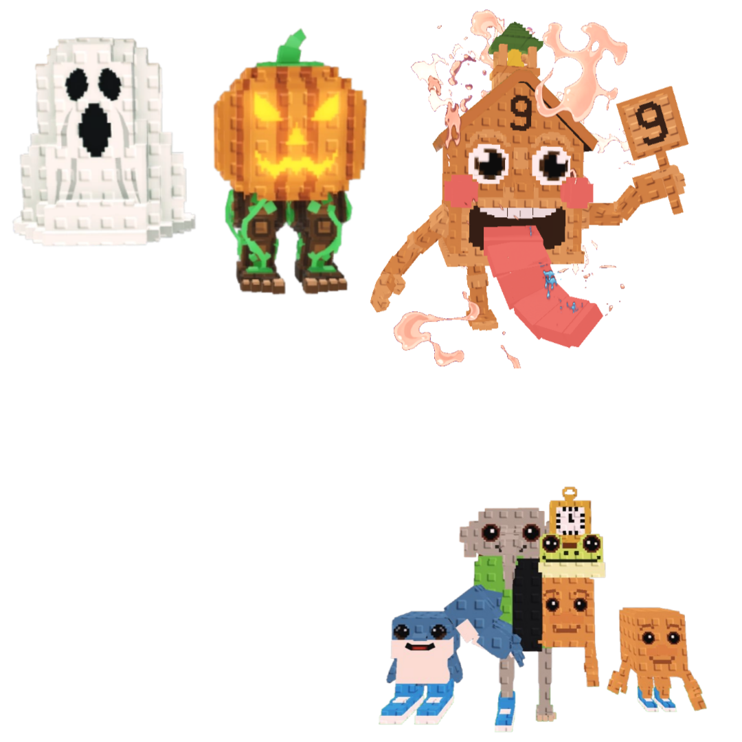 [BUNDLE] - 🐷 1x Spooky and Pumpky 🐷 1x Esok Sekolah 🐷 1x Los Combinasionas