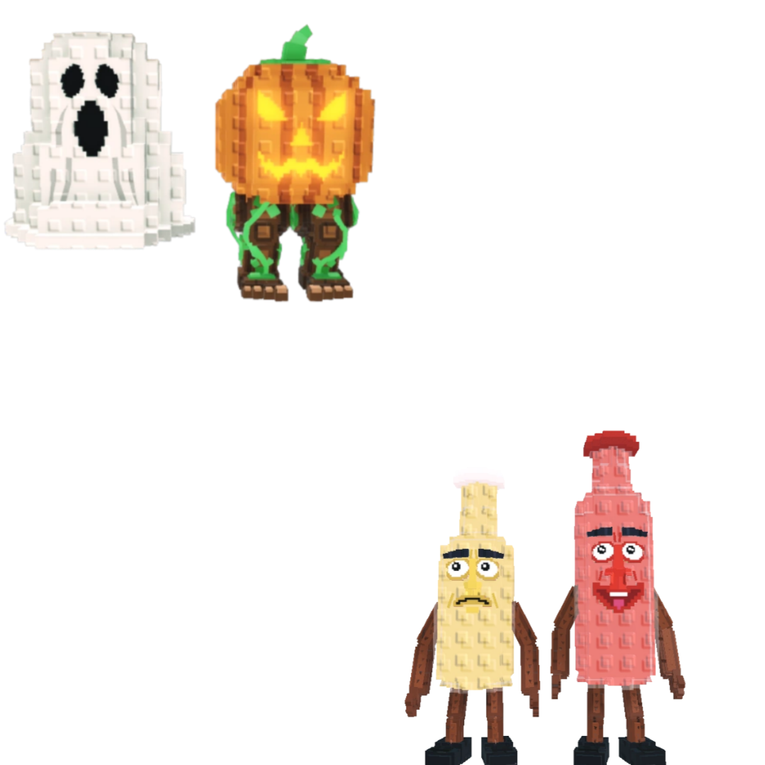 [BUNDLE] - 🐫 1x Spooky and Pumpky 🐫 1x Ketchuru and Musturu