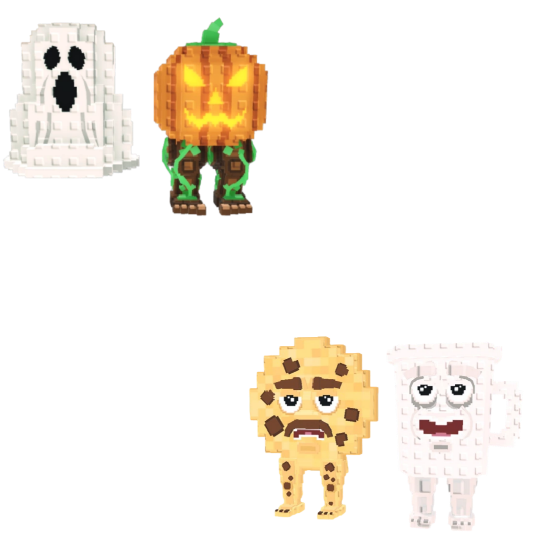 [BUNDLE] - 🍚 1x Spooky And Pumpky 🍚 1x Cooki and Milki