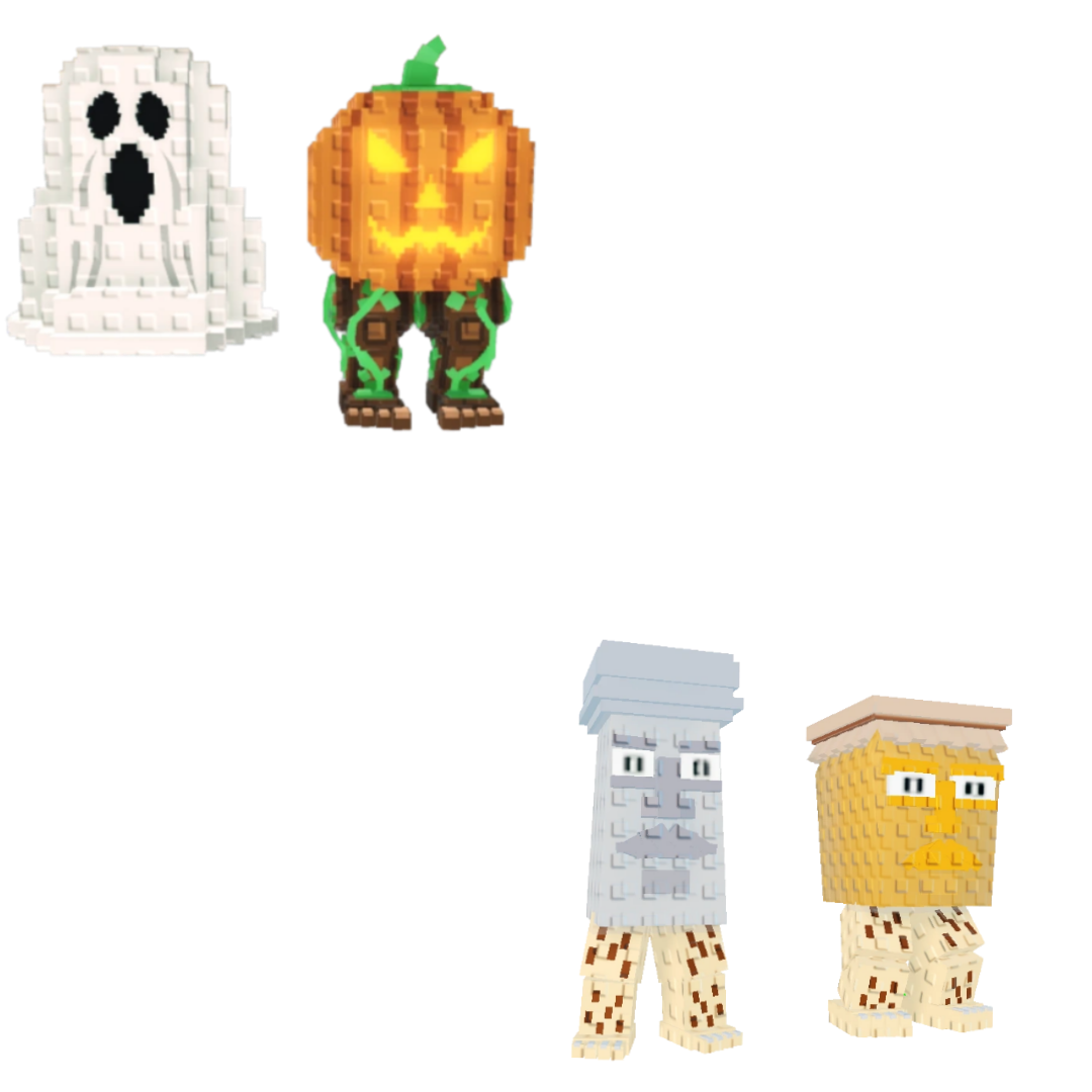 [BUNDLE] - 🍜 1x Spooky And Pumpky 🍜 1x Garama And Madundung
