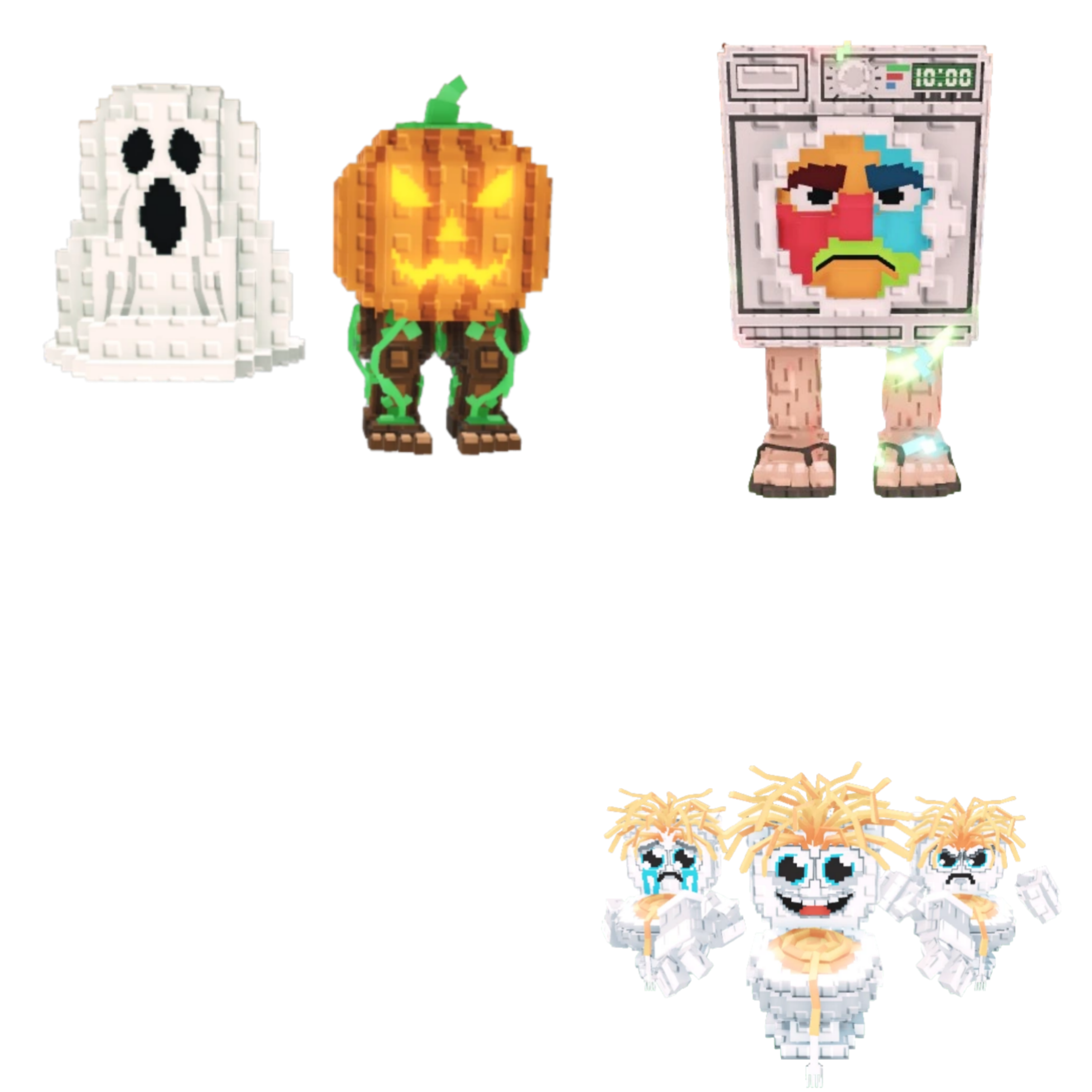 [BUNDLE] - 🐁 1x Spooky and Pumpky 🐁 1x Los Spaghettis 🐁 1x Lavadorito Spinito
