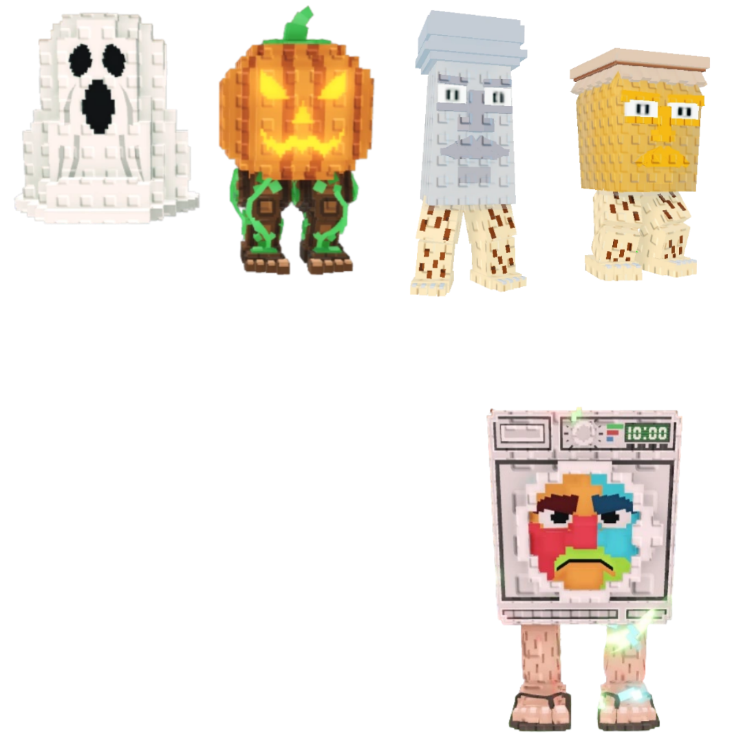 [BUNDLE] - 🍨 1x Spooky And Pumpky 🍨 1x Garama And Madundung 🍨 1x Lavadorito Spinito