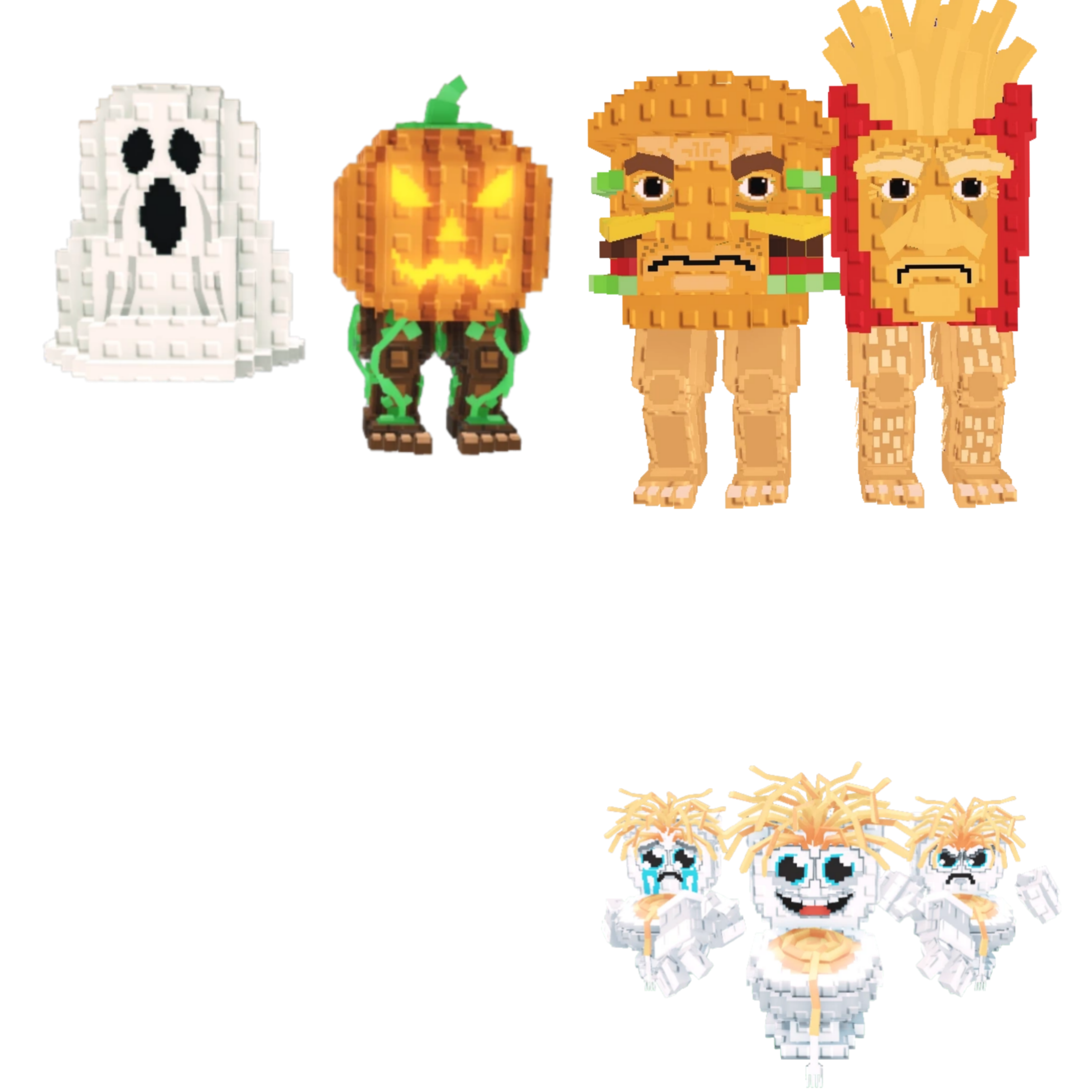 [BUNDLE] - 🐿️ 1x Spooky and Pumpky 🐿️ 1x Burguro And Fryuro 🐿️ 1x Los Spaghettis