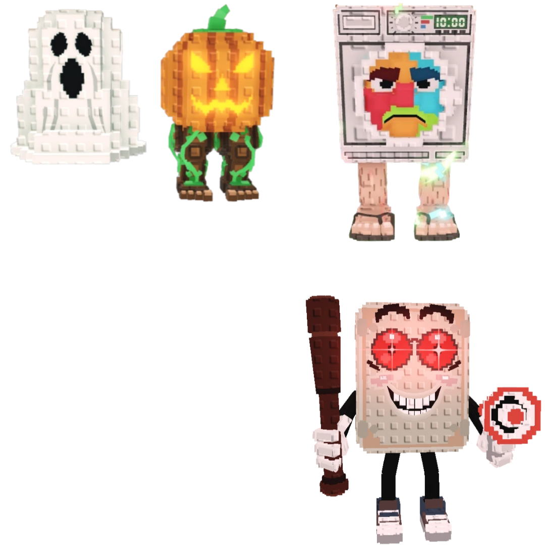 [BUNDLE] - 🍰 1x Spooky And Pumpky 🍰 1x Lavadorito Spinito 🍰 1x Tang Tang Keletang