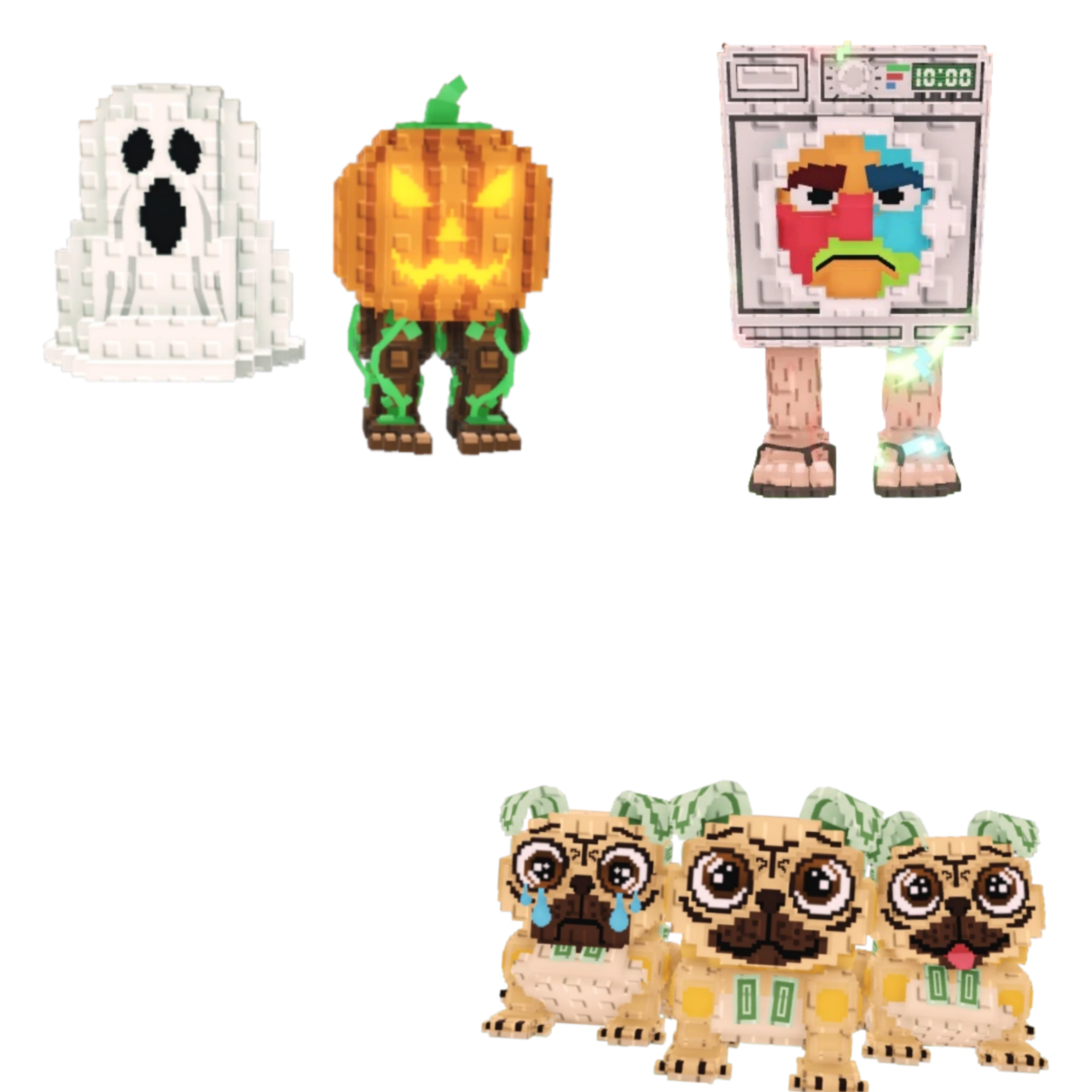 [BUNDLE] - 🐻 1x Spooky and Pumpky 🐻 1x Lavadorito Spinito 🐻 1x Los Puggies