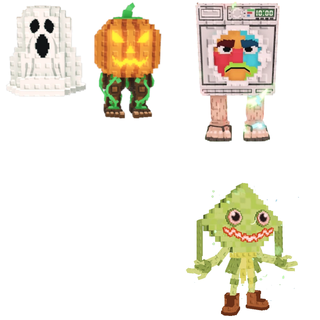 [BUNDLE] - 🧁 1x Spooky And Pumpky 🧁 1x Lavadorito Spinito 🧁 1x Ketupat Kepat
