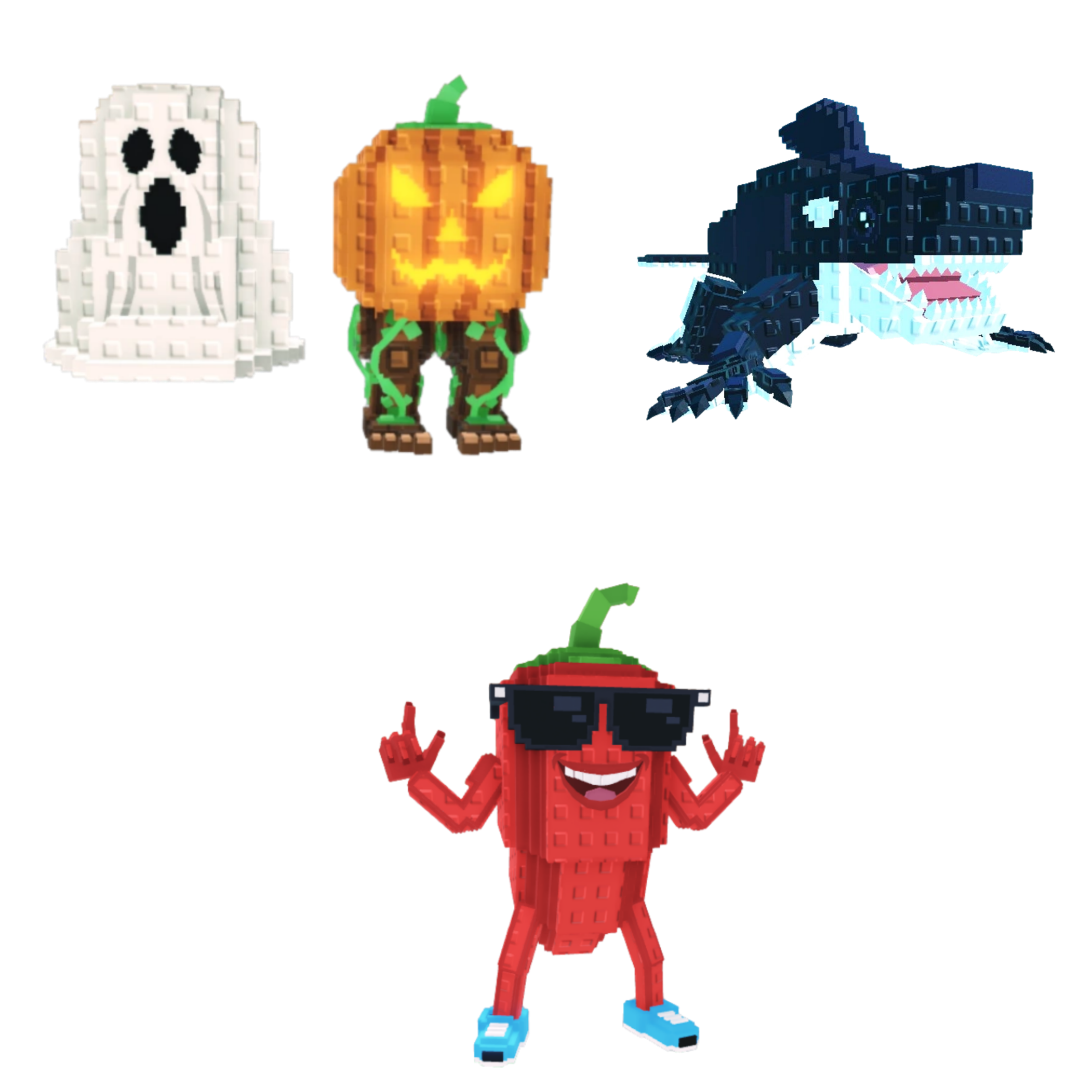 [BUNDLE] - 🦨 1x Spooky and Pumpky 🦨 1x Orcaledon 🦨 1x Chillin Chili