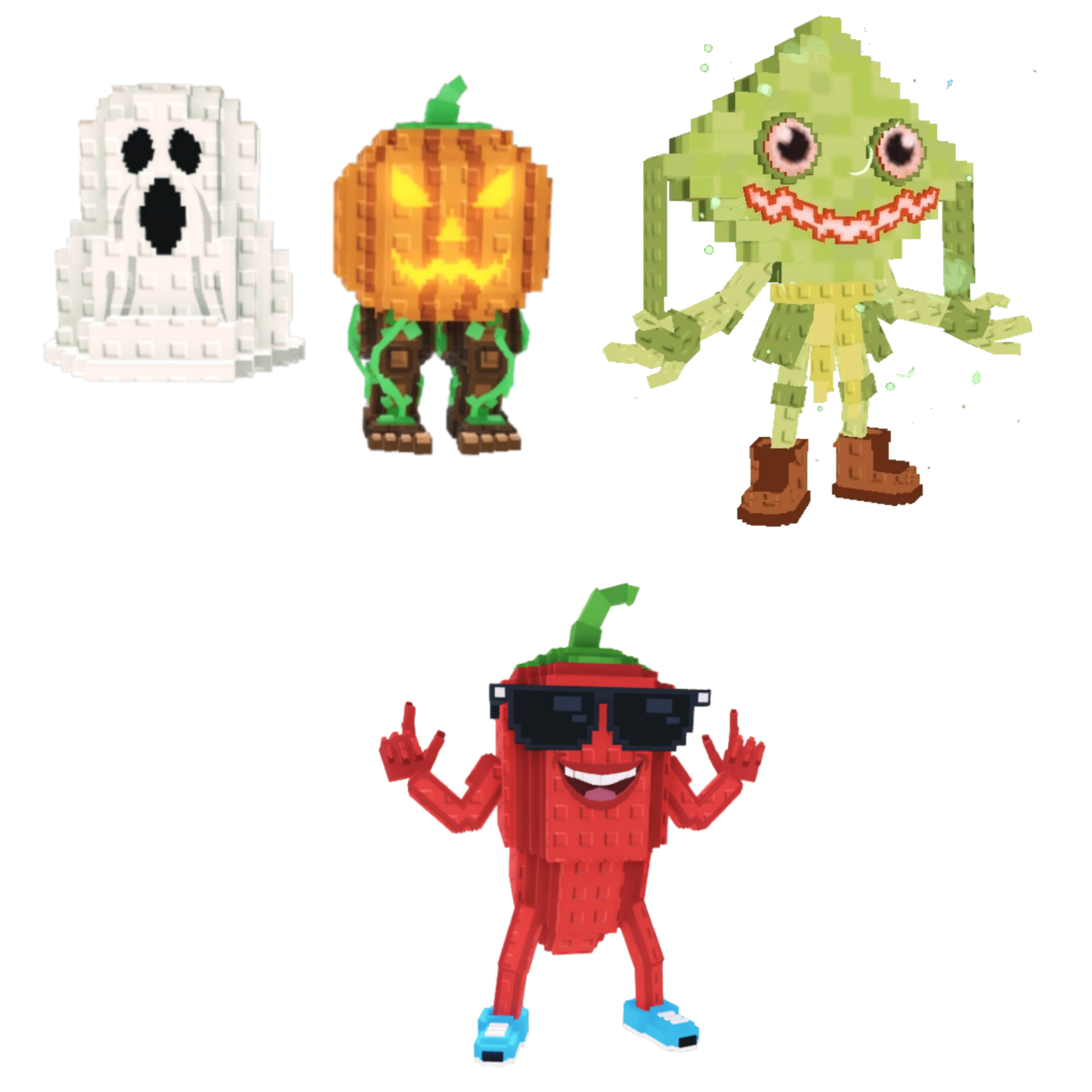 [BUNDLE] - 🦘 1x Spooky and Pumpky 🦘 1x Chillin Chili 🦘 1x Ketupat Kepat