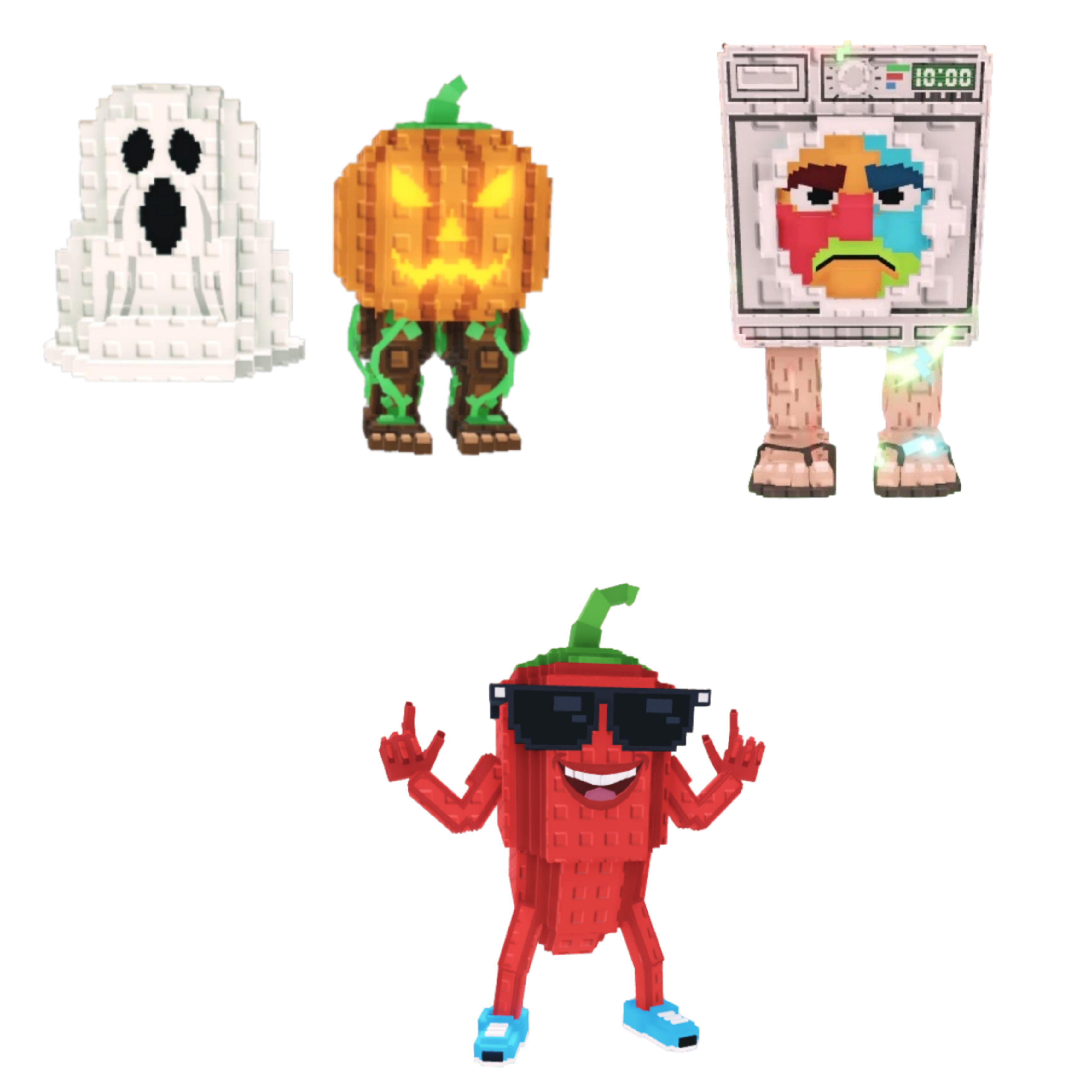 [BUNDLE] - 🦡 1x Spooky and Pumpky 🦡 1x Chillin Chili 🦡 1x Lavadorito Spinito