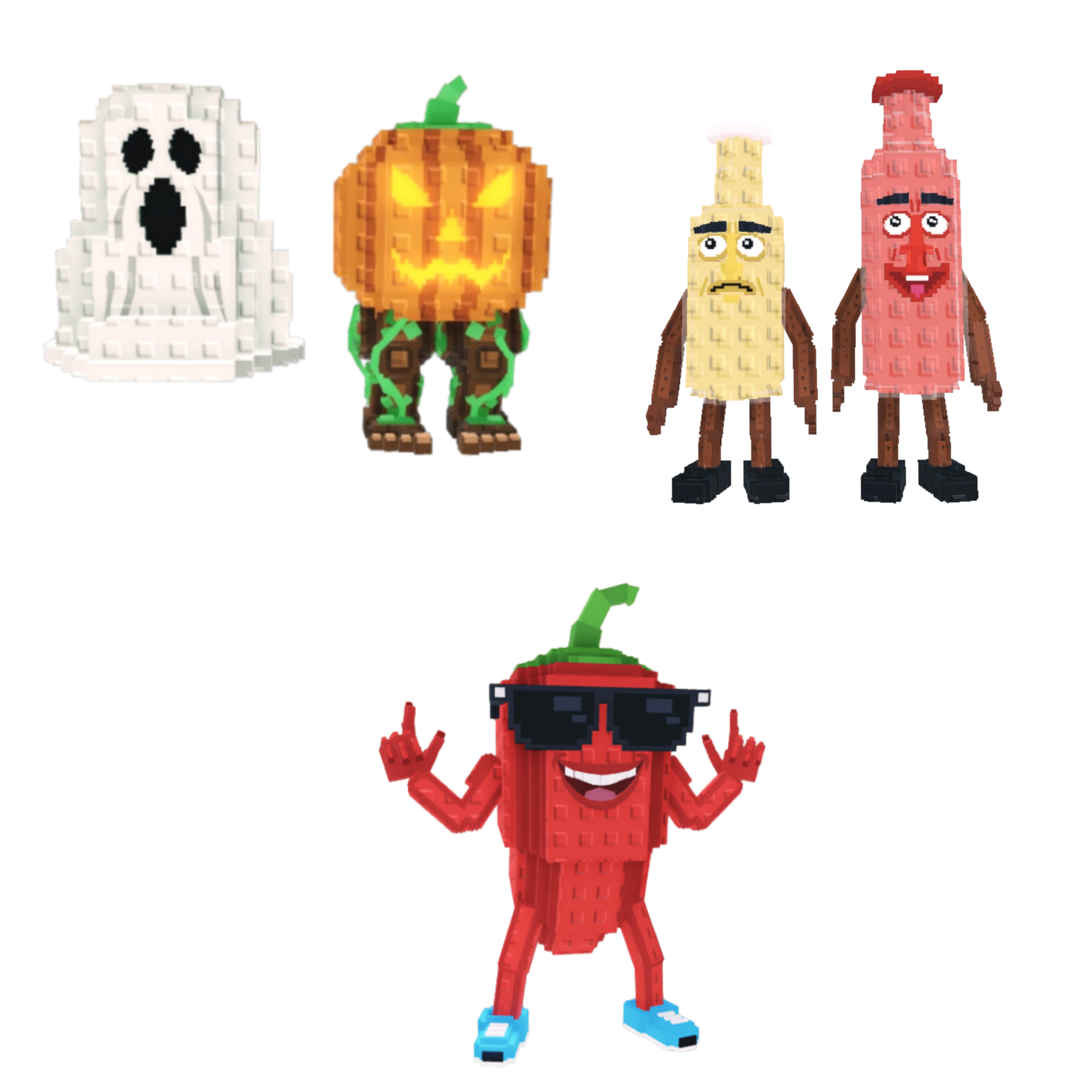 [BUNDLE] - 🦃 1x Spooky and Pumpky 🦃 1x Chillin Chili 🦃 1x Ketchuru and Musturu