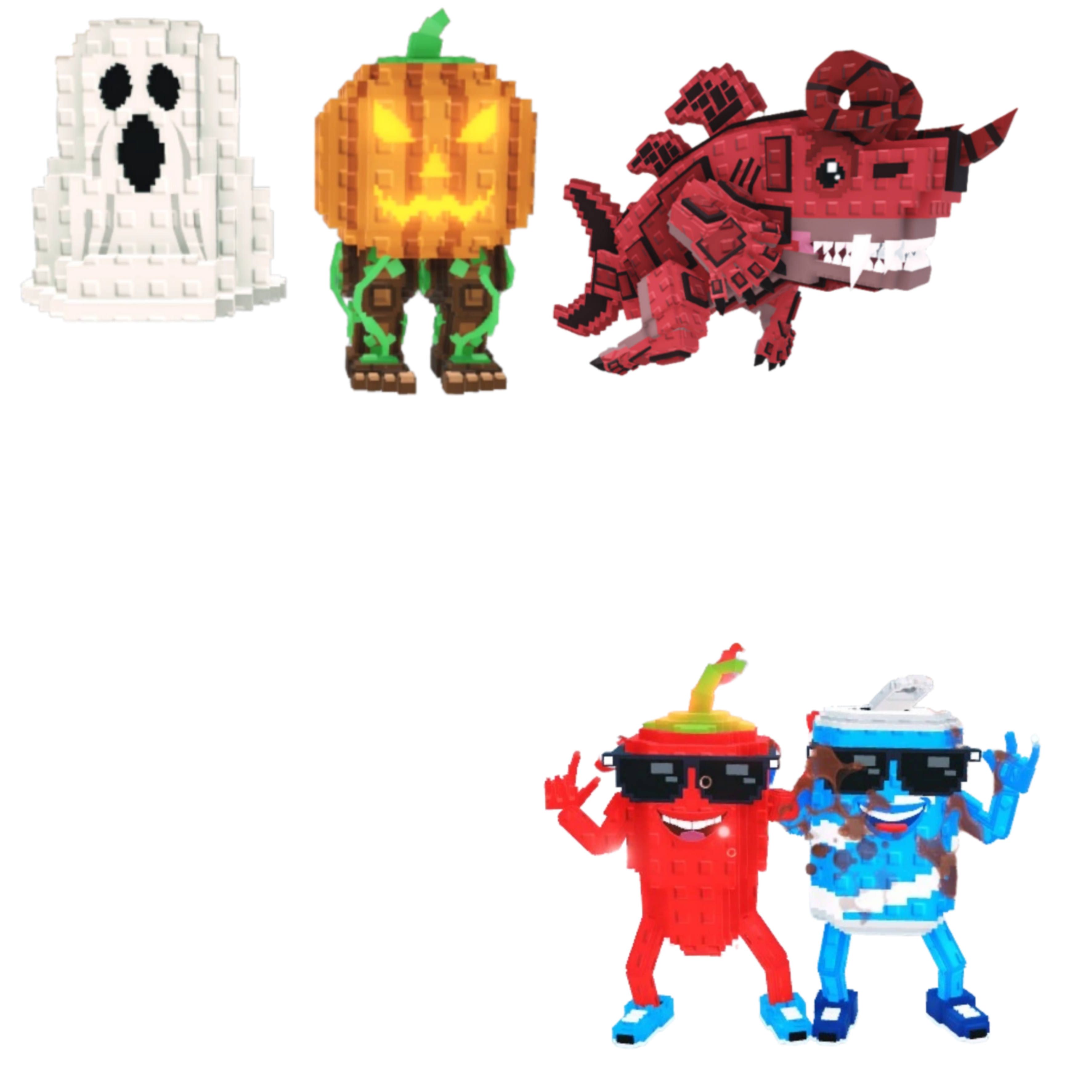 [BUNDLE] - 🫖 1x Spooky And Pumpky 🫖 1x Eviledon 🫖 1x Swaggy Bros