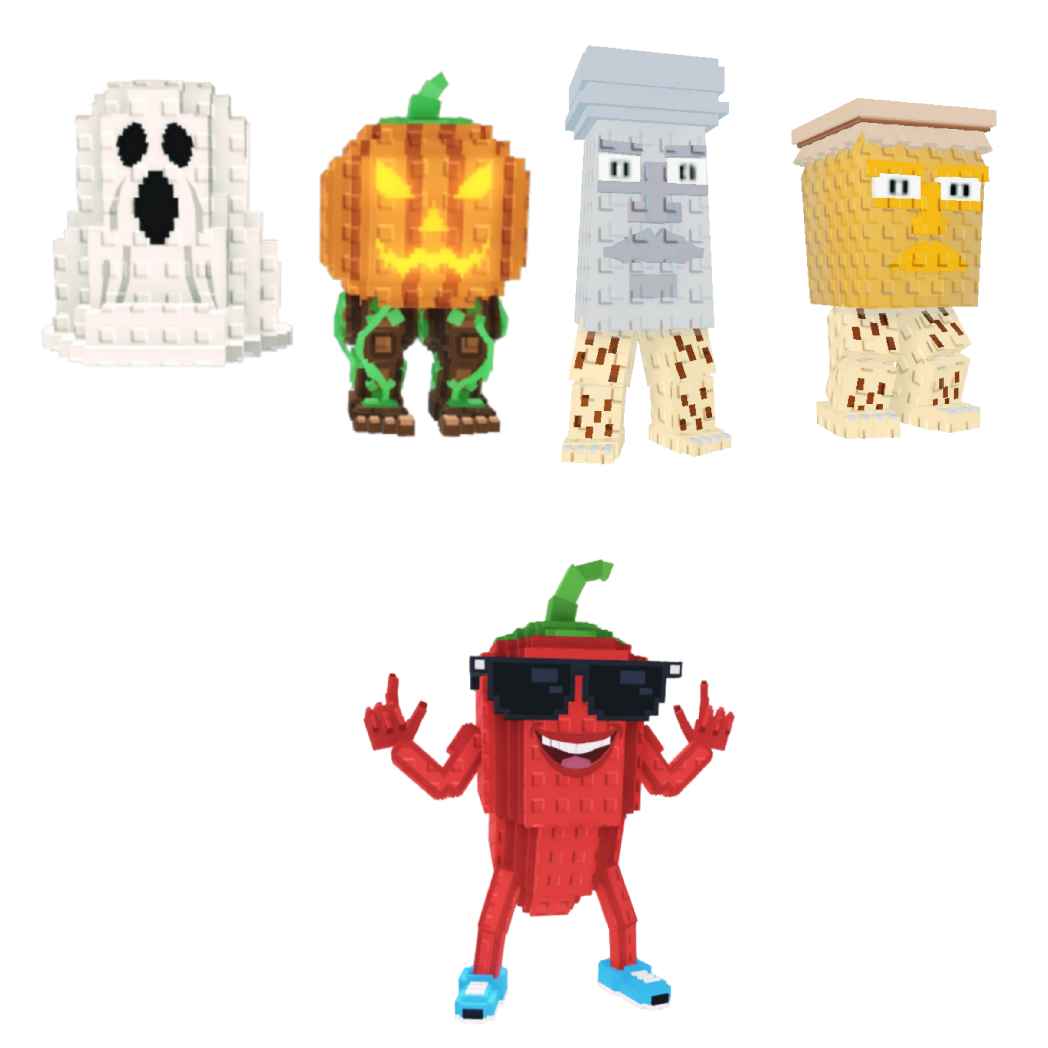 [BUNDLE] - 🐣 1x Spooky and Pumpky 🐣 1x Garama and Madundung 🐣 1x Chillin Chili
